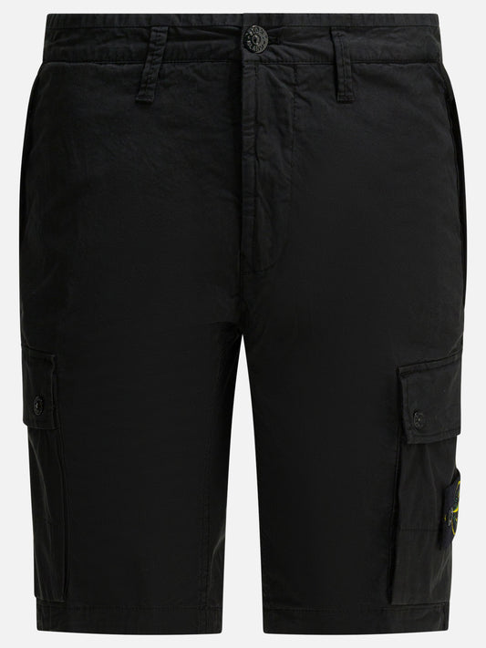 Cargo shorts Logo  Black - Stone Island Men | PLP | VIETTI Online Store 
