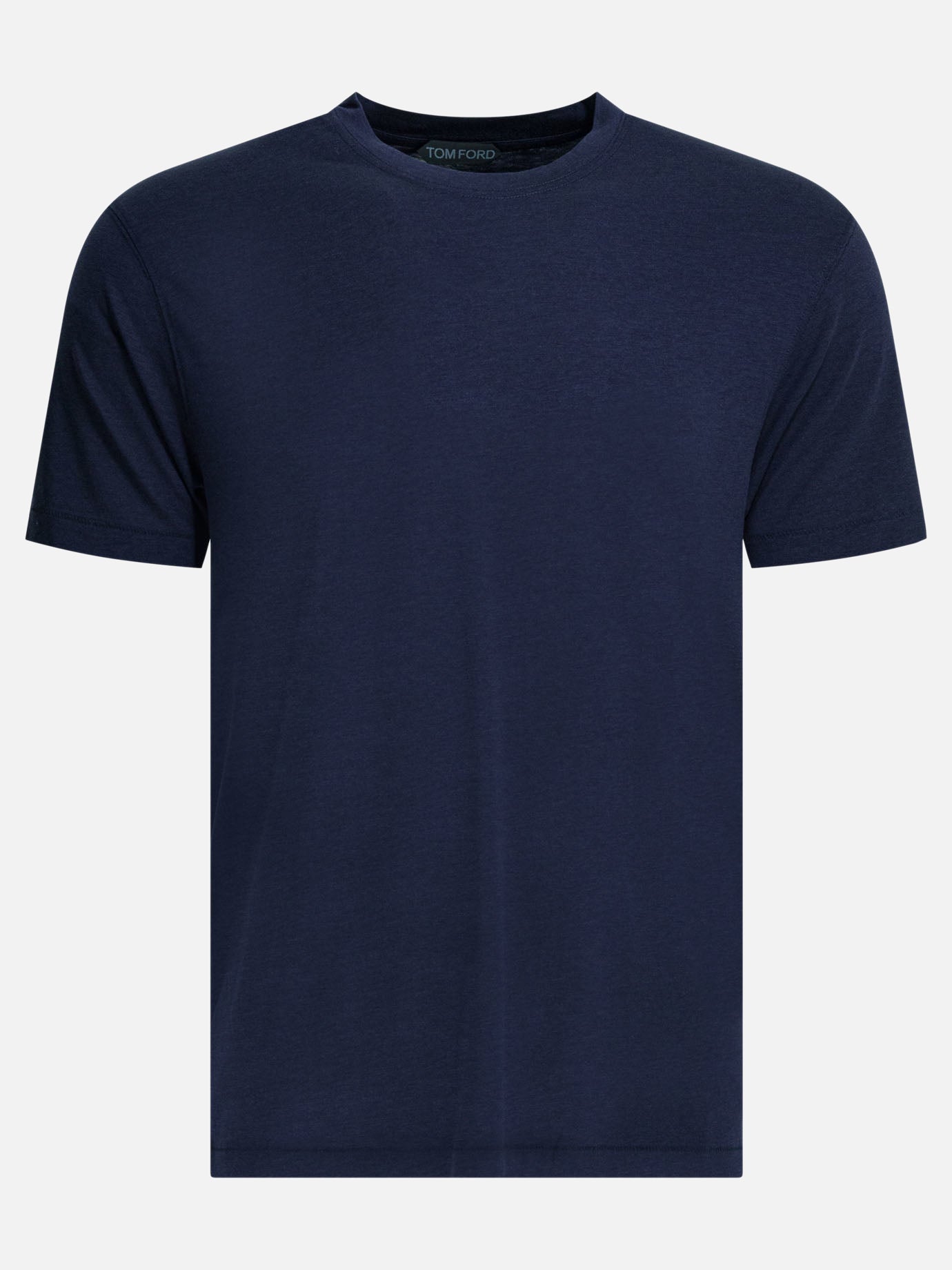 Crewneck t-shirts Solid colour  Blue - Tom Ford Men | PDP | VIETTI Online Store | Zoom-Modal
