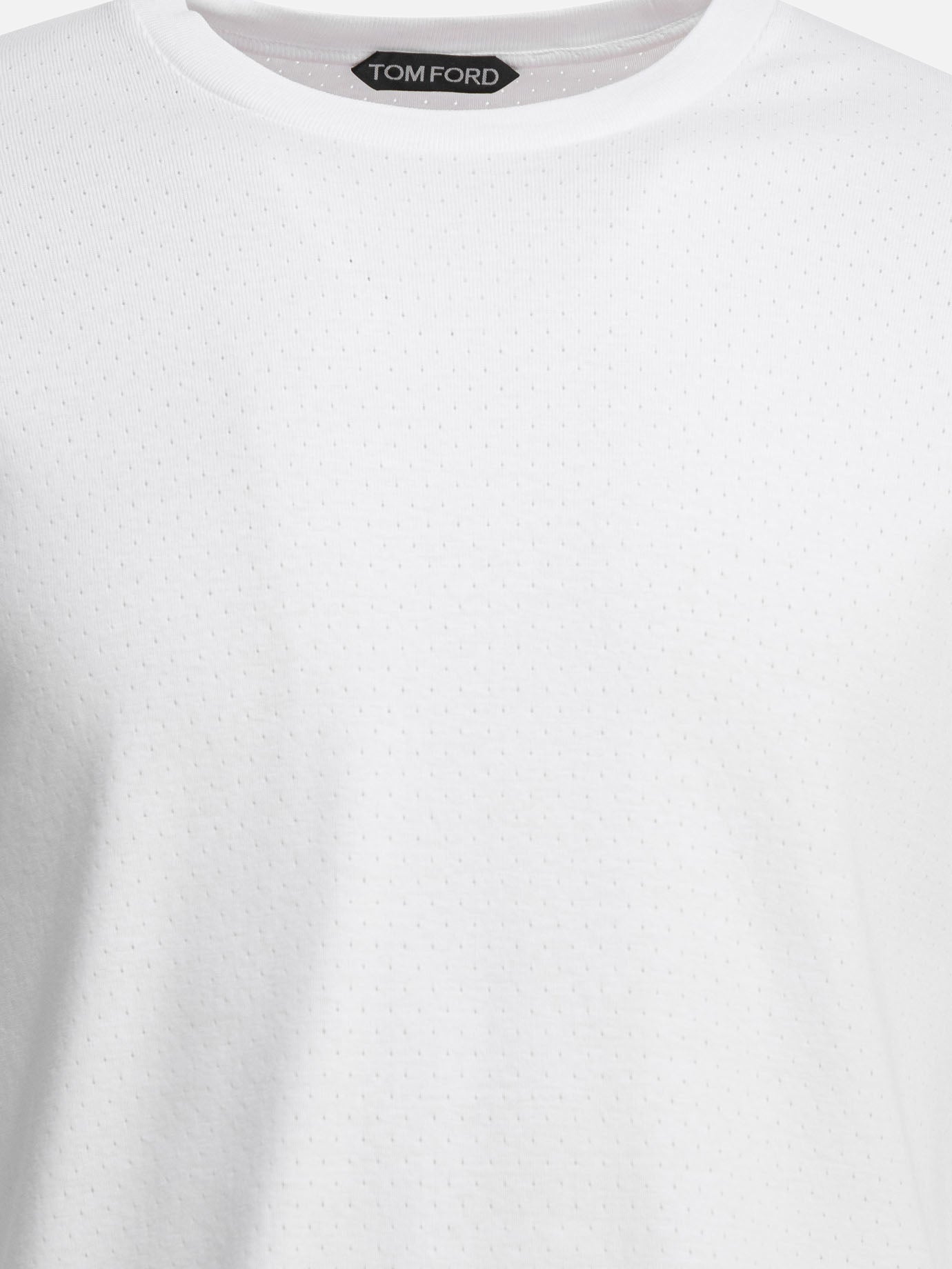 Crewneck t-shirts 100% cotton  White - Tom Ford Men | PDP | VIETTI Online Store | thumbnail_3