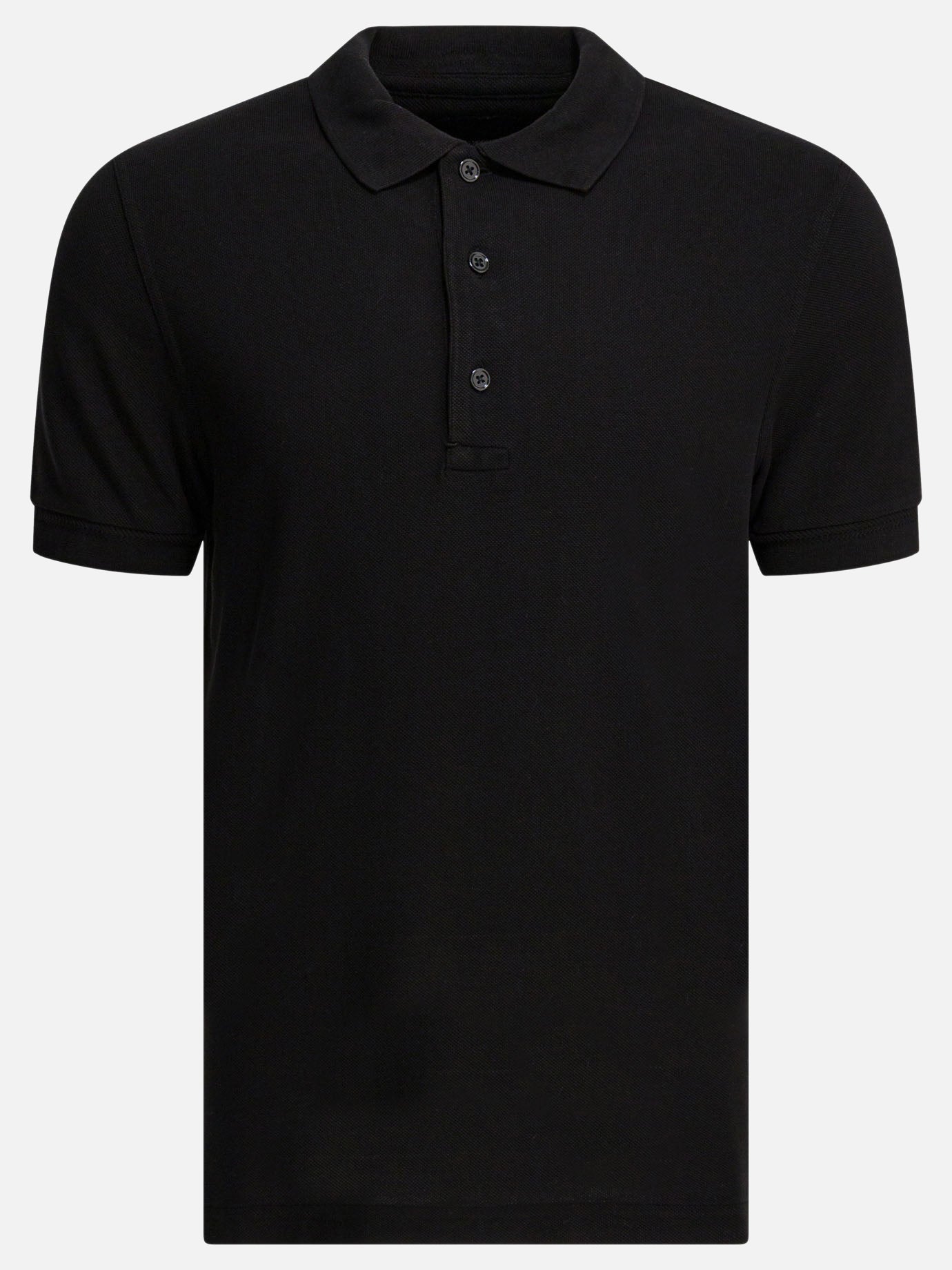 Polo shirts with buttons Solid colour  Black - Tom Ford Men | PDP | VIETTI Online Store | Zoom-Modal

