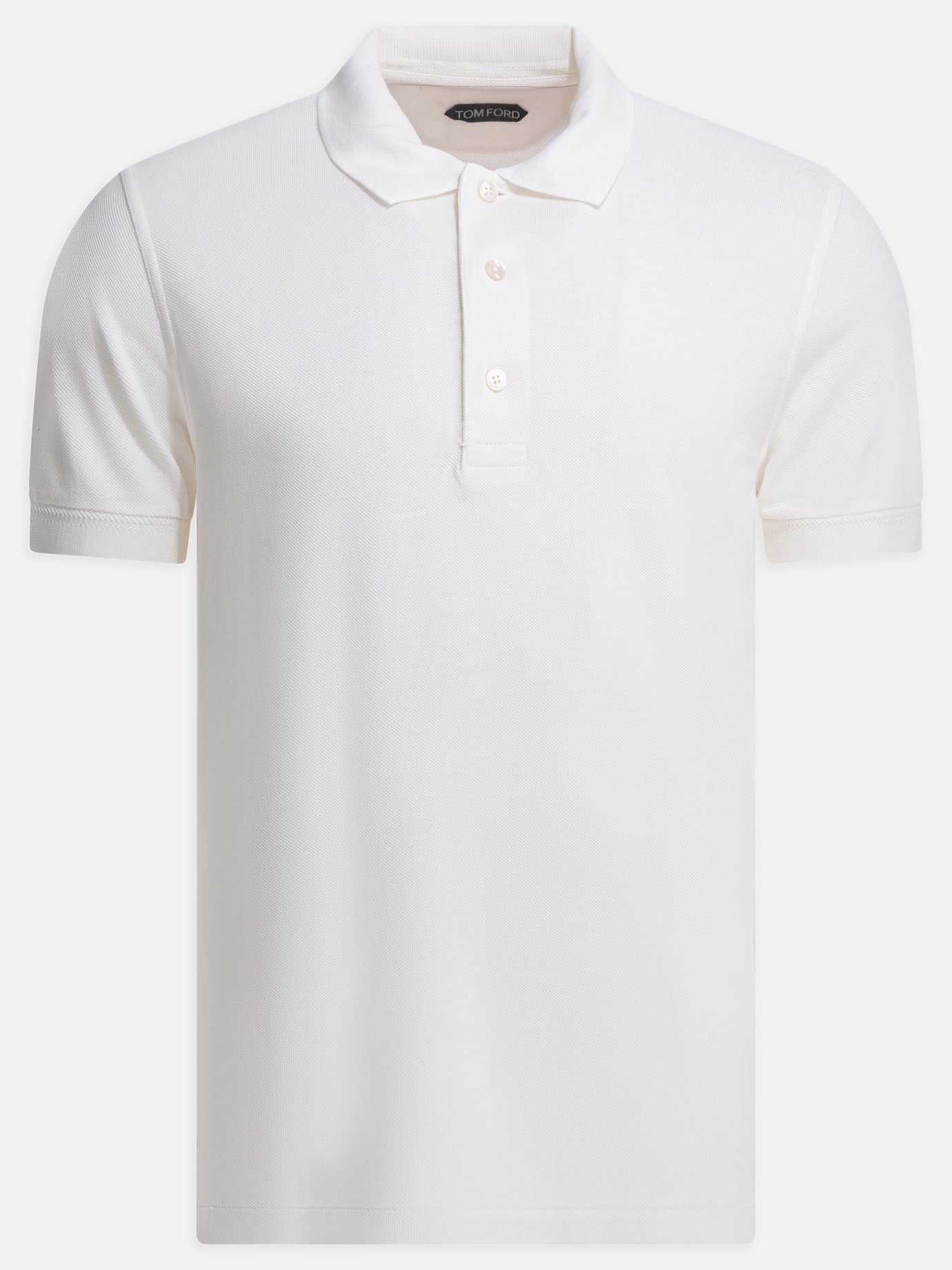 Polo shirts with buttons Solid colour  White - Tom Ford Men | PDP | VIETTI Online Store | thumbnail
