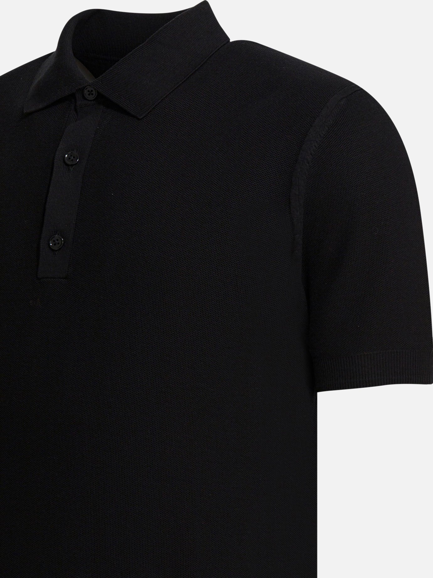 Polo shirts with buttons Solid colour  Black - Tom Ford Men | PDP | VIETTI Online Store | Zoom-Modal_4
