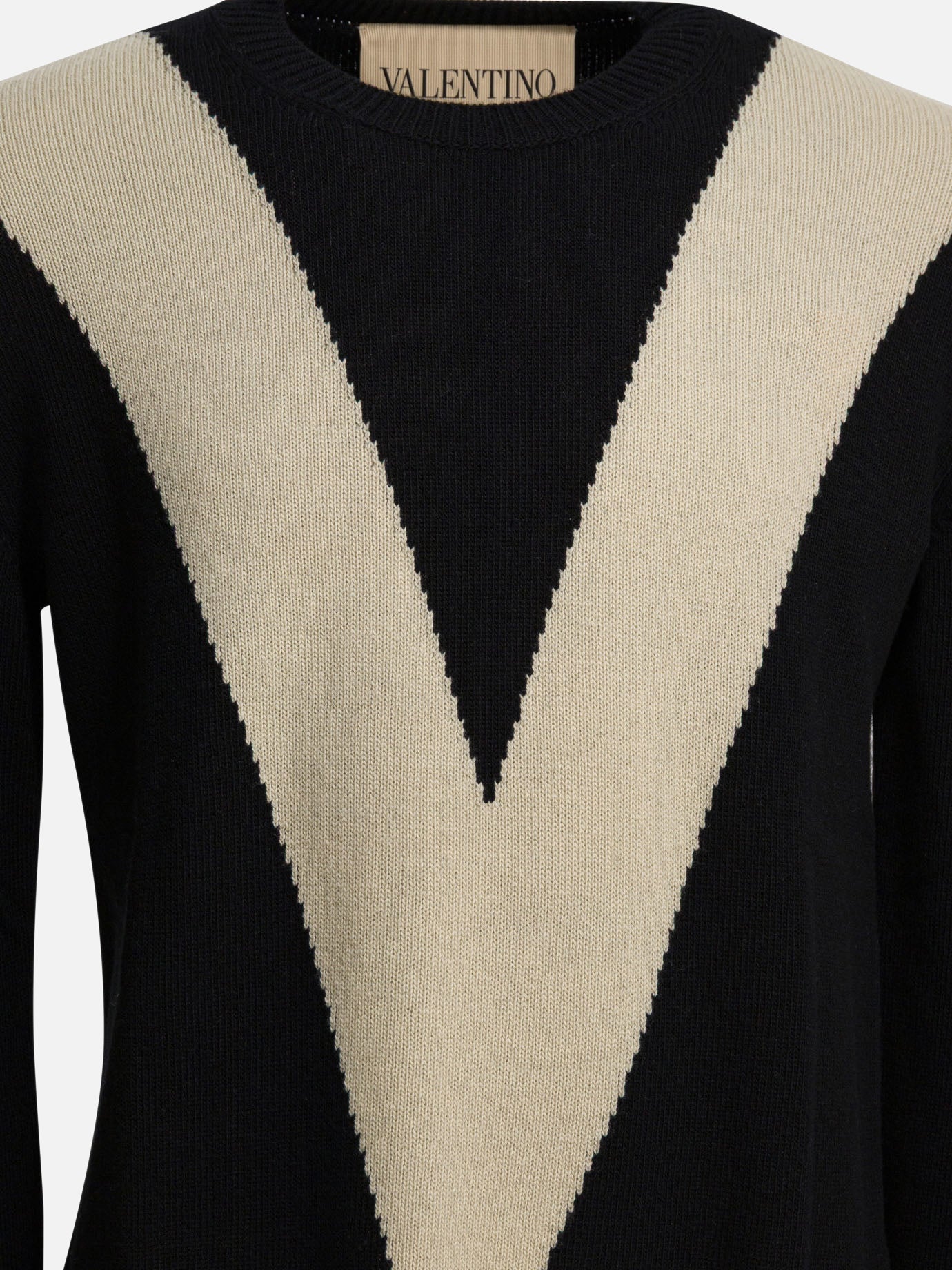 Crewneck sweaters Logo  Black - Valentino Men | PDP | VIETTI Online Store | Zoom-Modal_3
