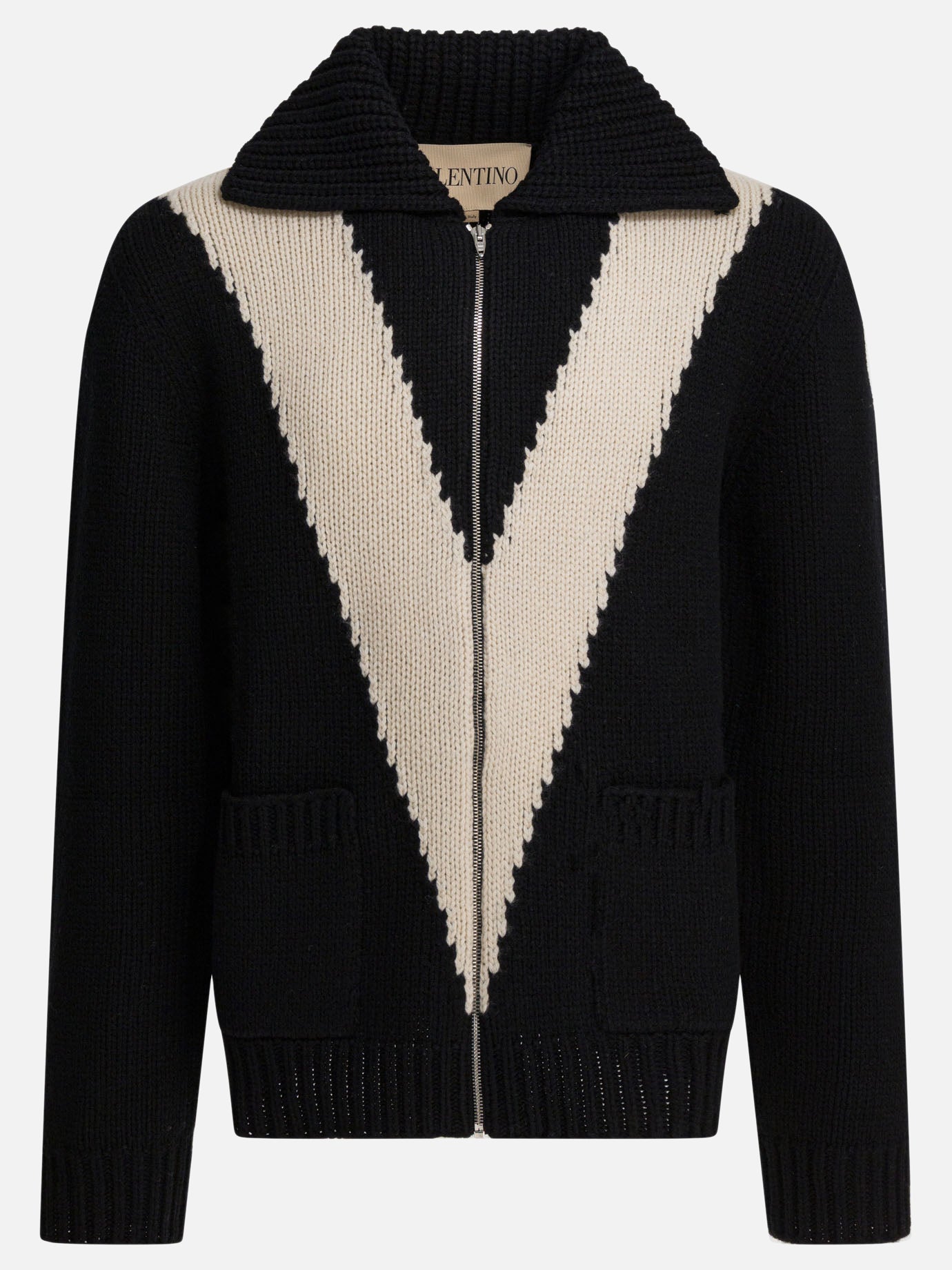 Zipped sweaters Logo  Black - Valentino Men | PDP | VIETTI Online Store | Zoom-Modal
