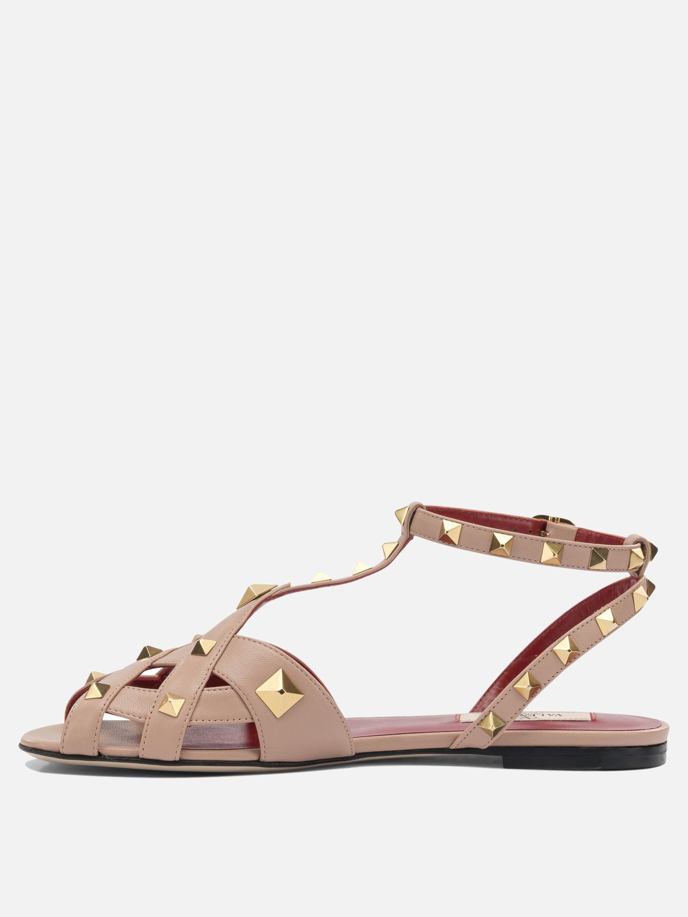 Flat sandals 100% leather  Pink - Valentino Garavani Women | PDP | VIETTI Online Store | Zoom-Modal_3
