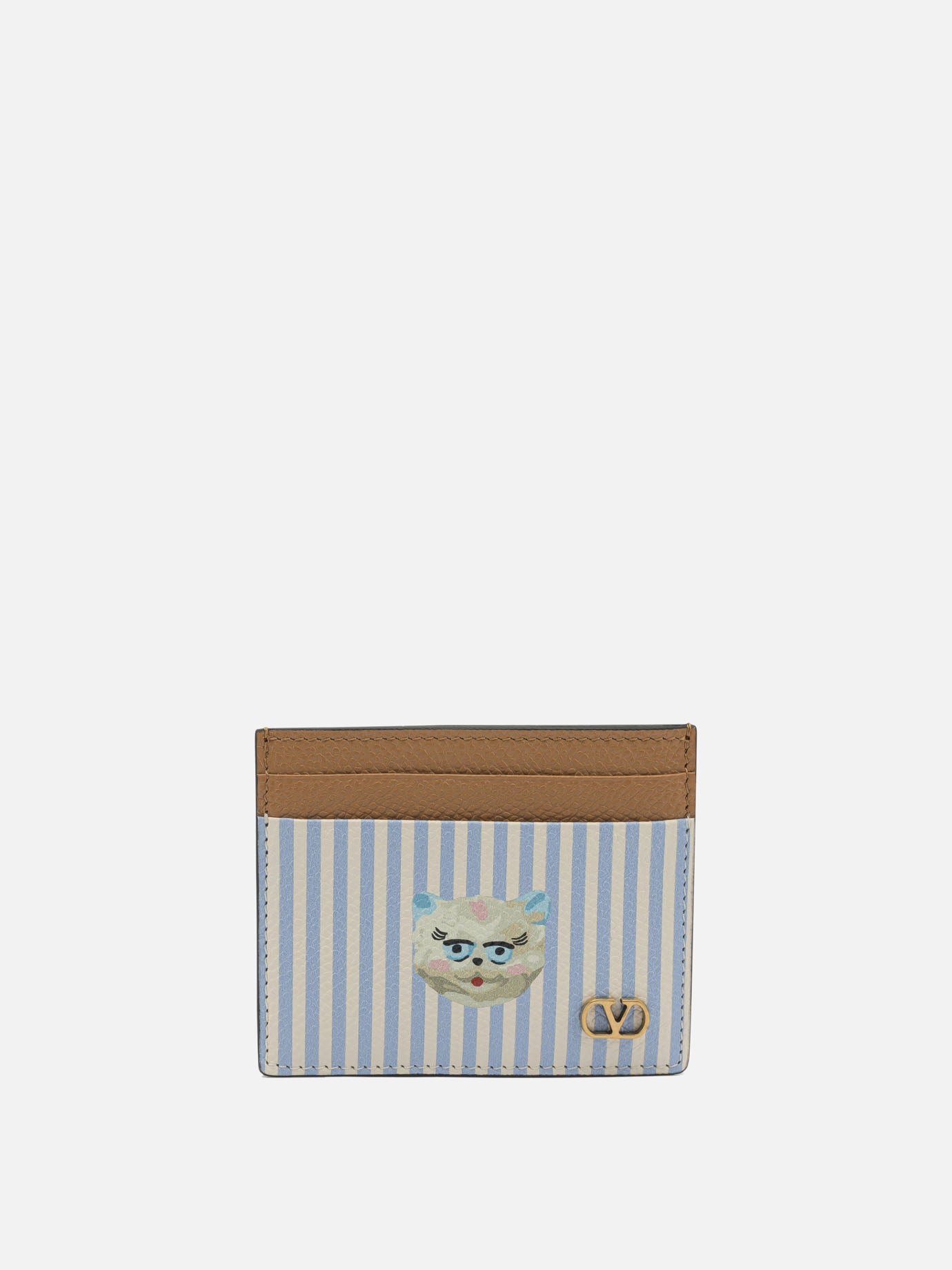Card holders 100% calf leather  Light blue - Valentino Garavani Men | PDP | VIETTI Online Store | Zoom-Modal
