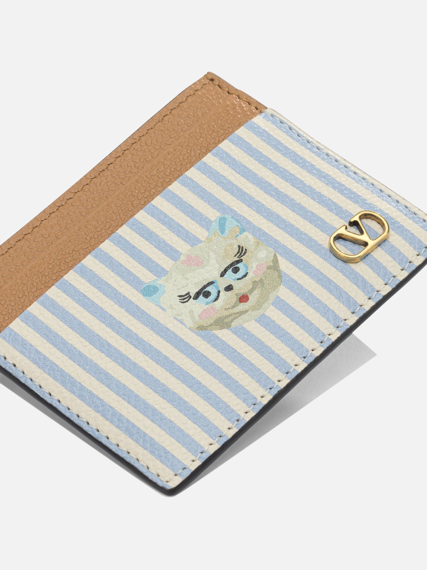 Card holders 100% calf leather  Light blue - Valentino Garavani Men | PDP | VIETTI Online Store | Zoom-Modal_4

