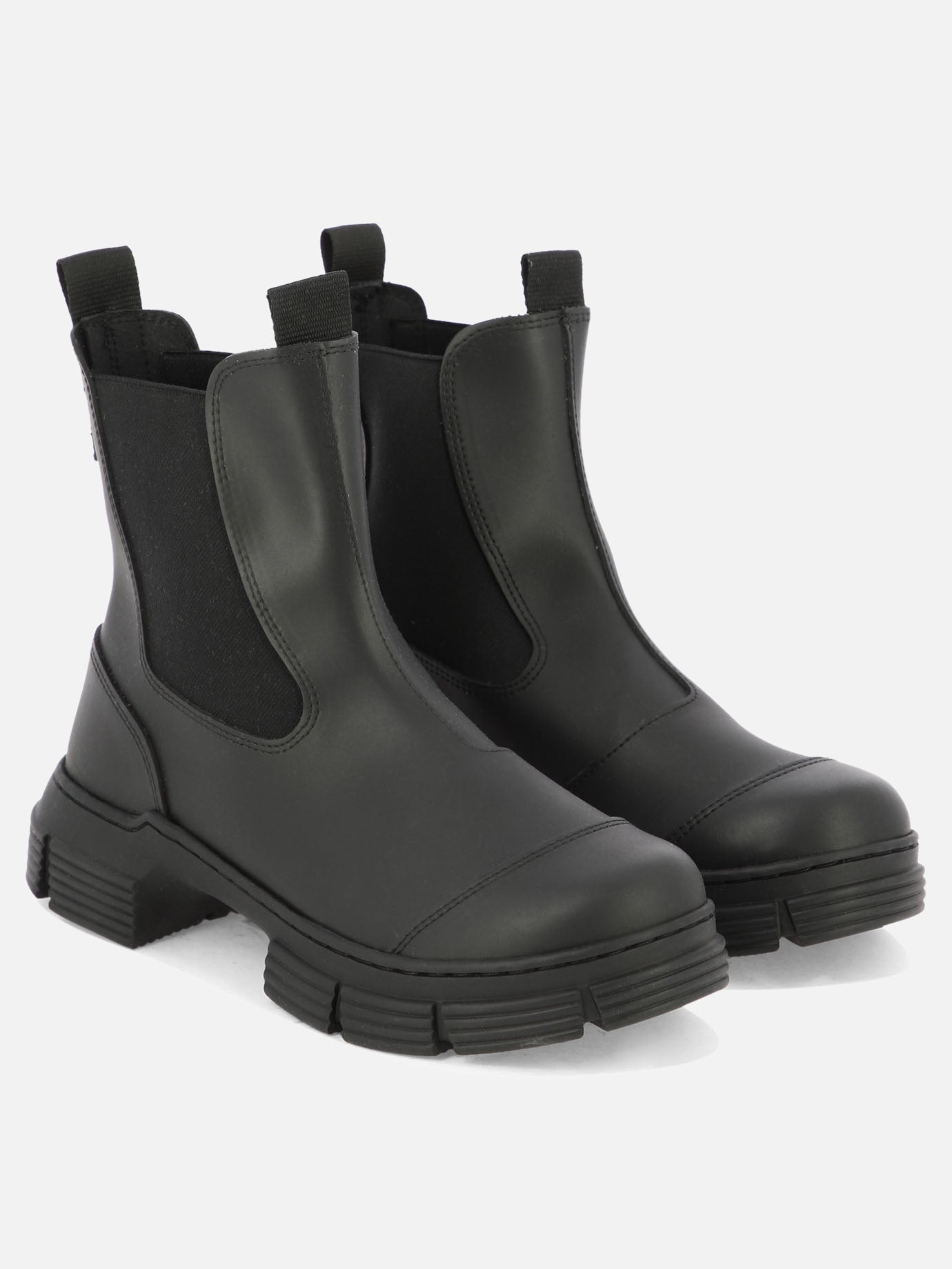 Chelsea boots 100% gomma riciclata - 100% gomma  Black - Ganni Women | PDP | VIETTI Online Store | thumbnail_2