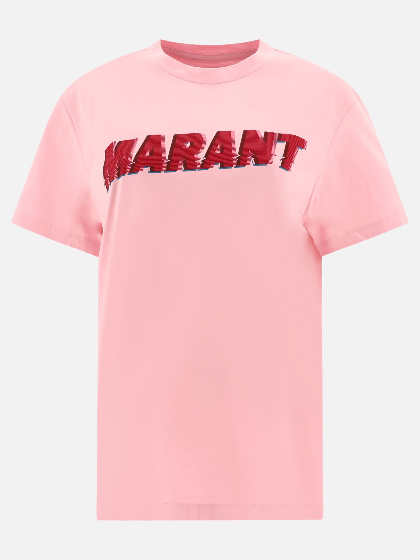 Crewneck t-shirts 100% cotone  Pink - Marant Étoile Women | PDP | VIETTI Online Store | thumbnail
