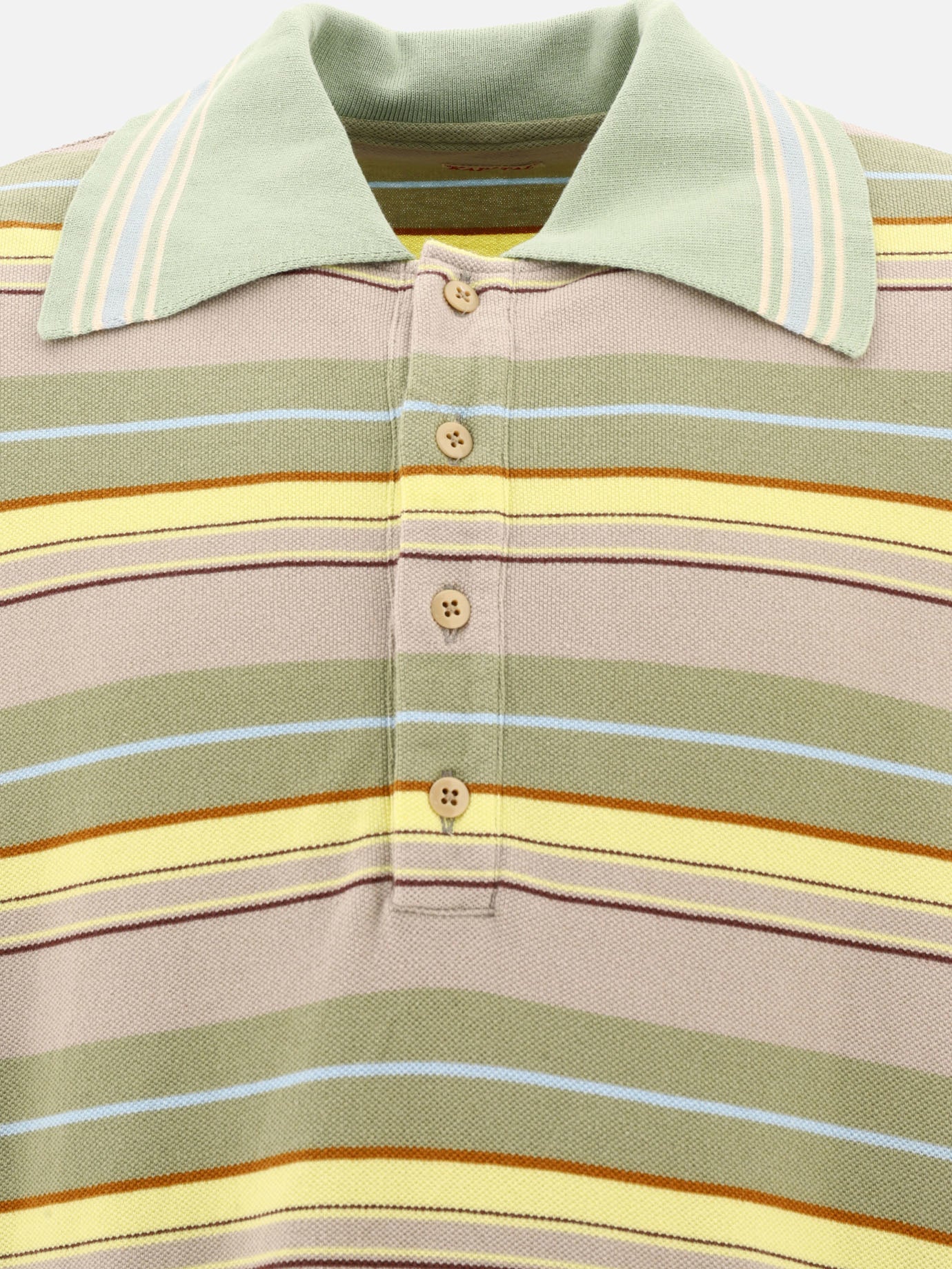 KAPITAL &quot;Multi-border Kanoko BOX&quot; polo shirt 15591430_4 Green thumbnail_3