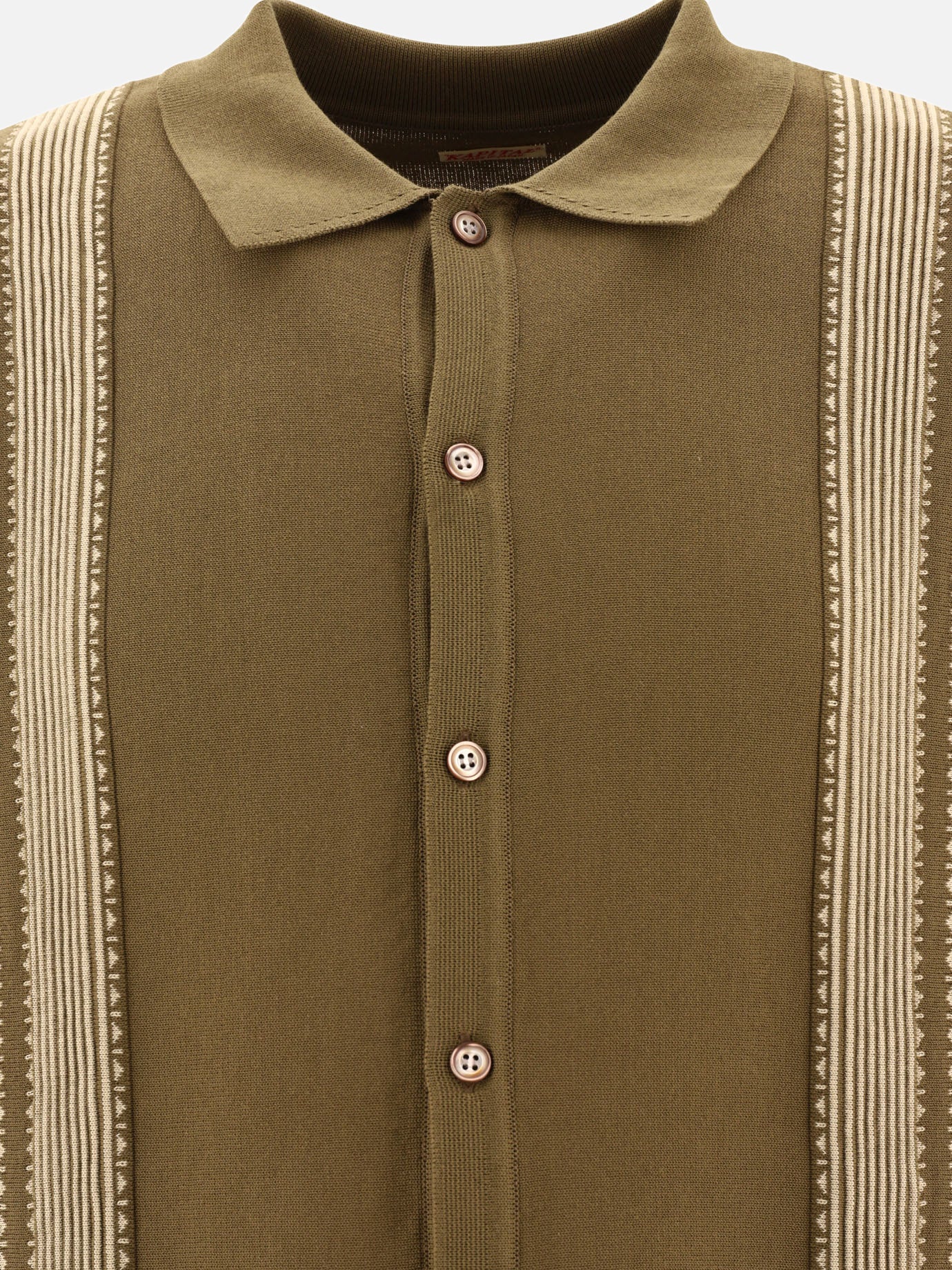 Polo shirts with buttons 100% cotone  Green - KAPITAL Men | PDP | VIETTI Online Store | Zoom-Modal_3
