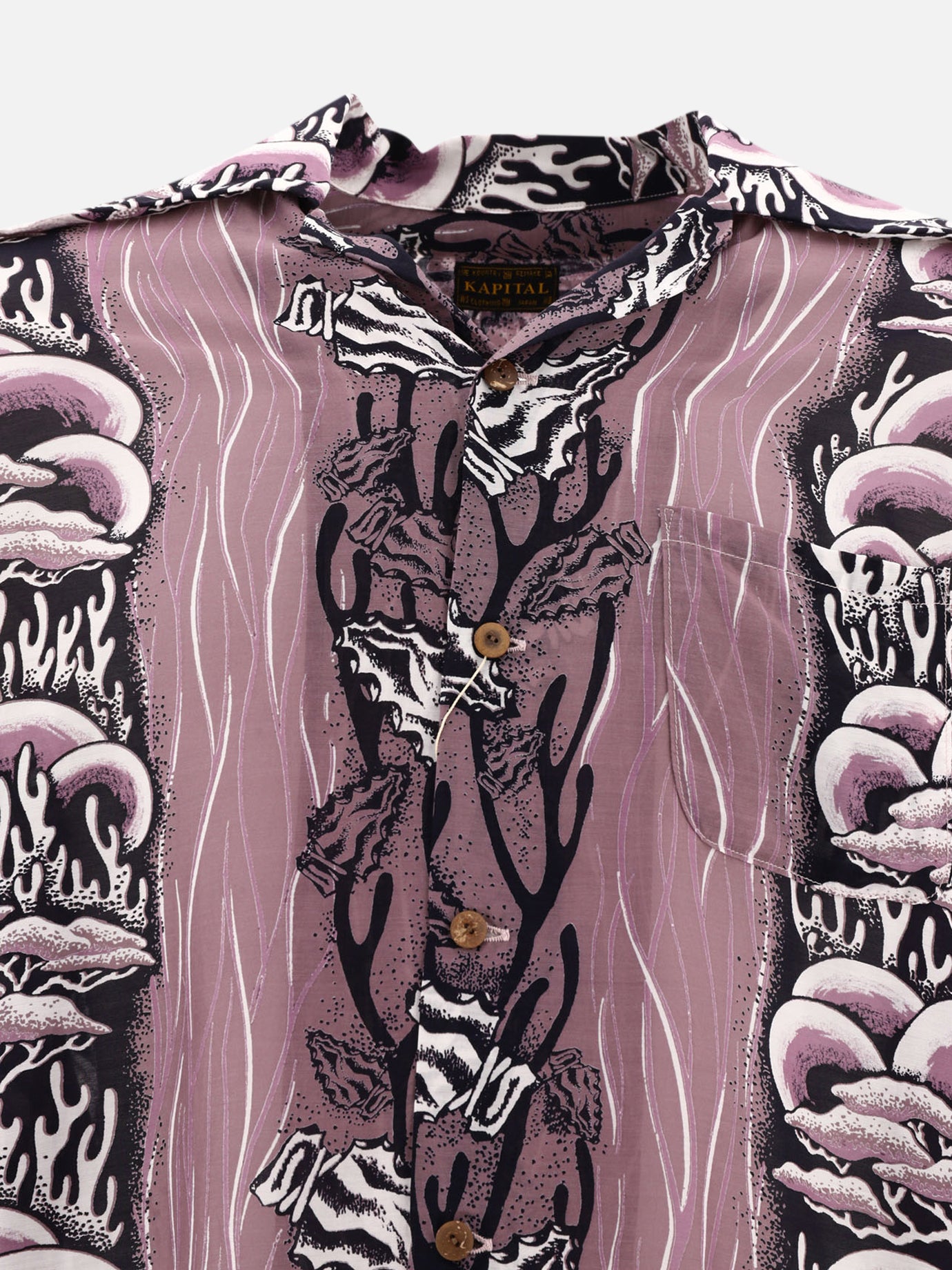 Casual shirts 96% rayon 4% seta  Purple - KAPITAL Men | PDP | VIETTI Online Store | thumbnail_3