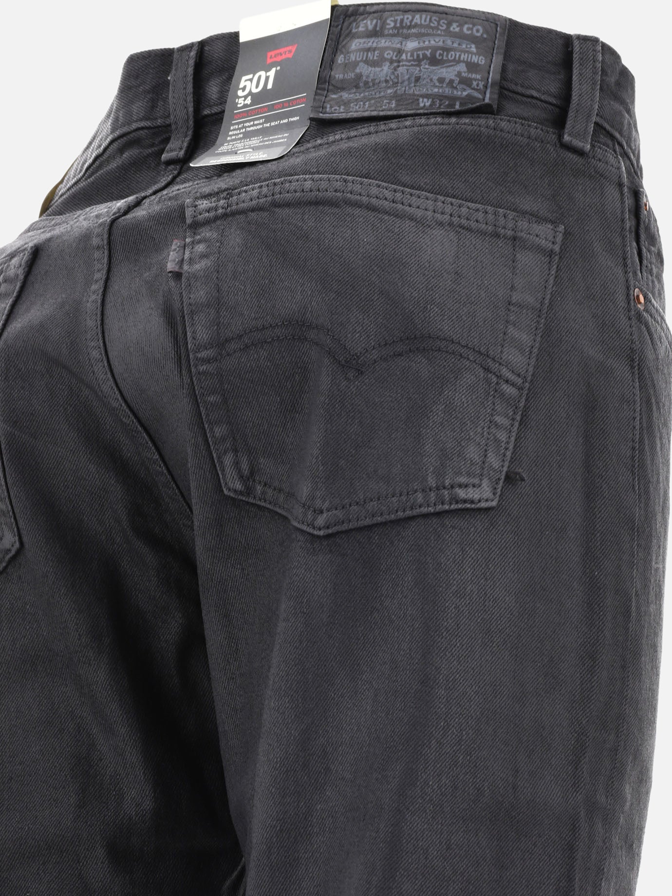 Straight-leg jeans 100% cotton  Black - Levi's Men | PDP | VIETTI Online Store | Zoom-Modal_4
