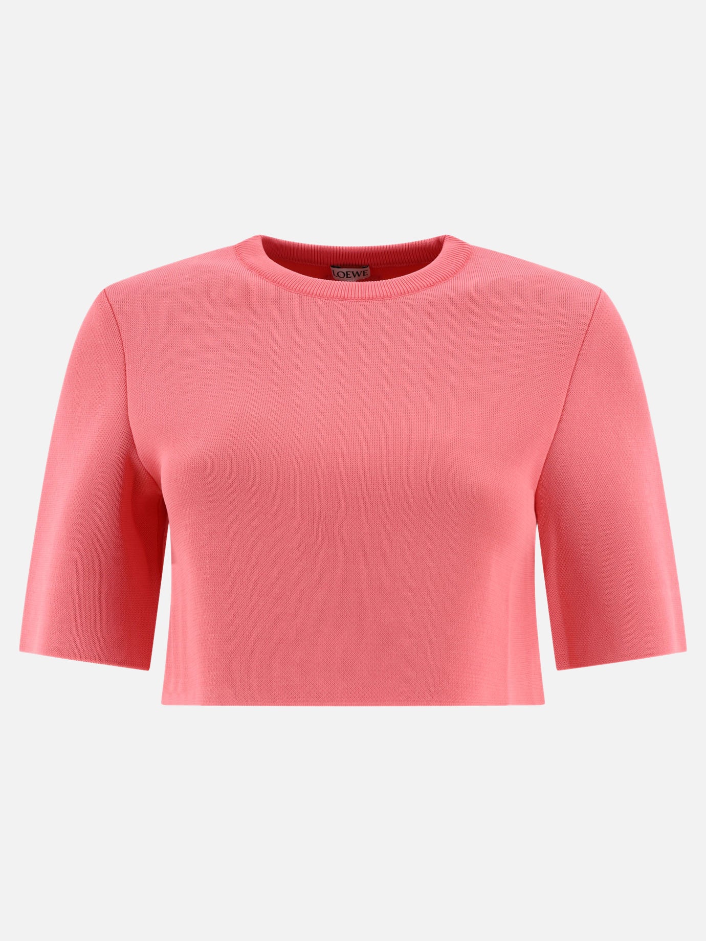 Crop tops 49% viscose 29% cotton 19% polyamide 1% leather  Pink - Loewe Women | PDP | VIETTI Online Store | Zoom-Modal
