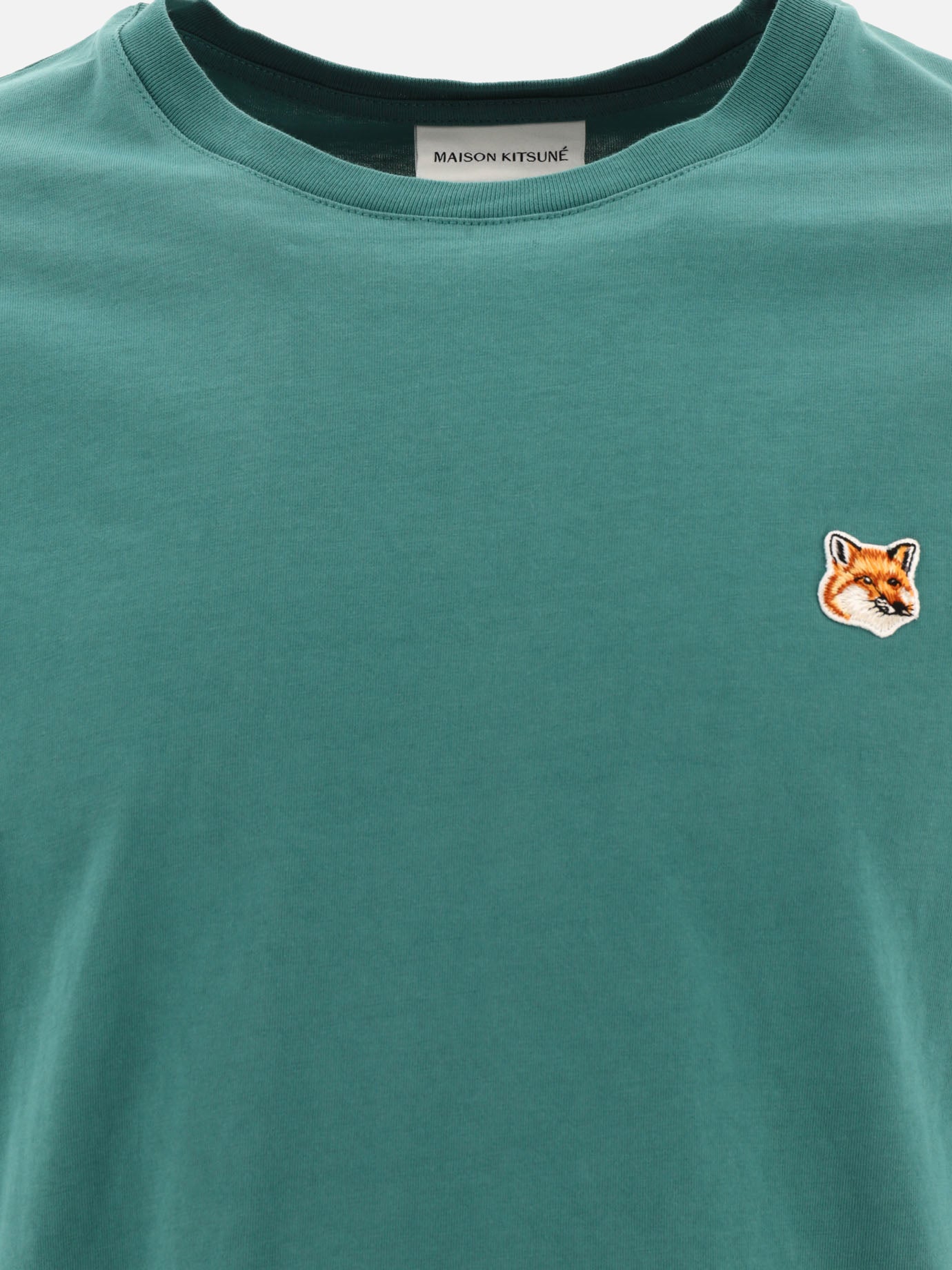 Crewneck t-shirts 100% cotton  Green - Maison Kitsuné Men | PDP | VIETTI Online Store | thumbnail_3