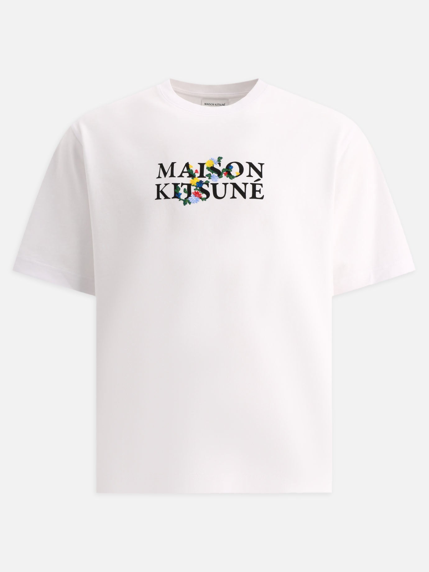 Crewneck t-shirts 100% cotton  White - Maison Kitsuné Men | PDP | VIETTI Online Store | Zoom-Modal
