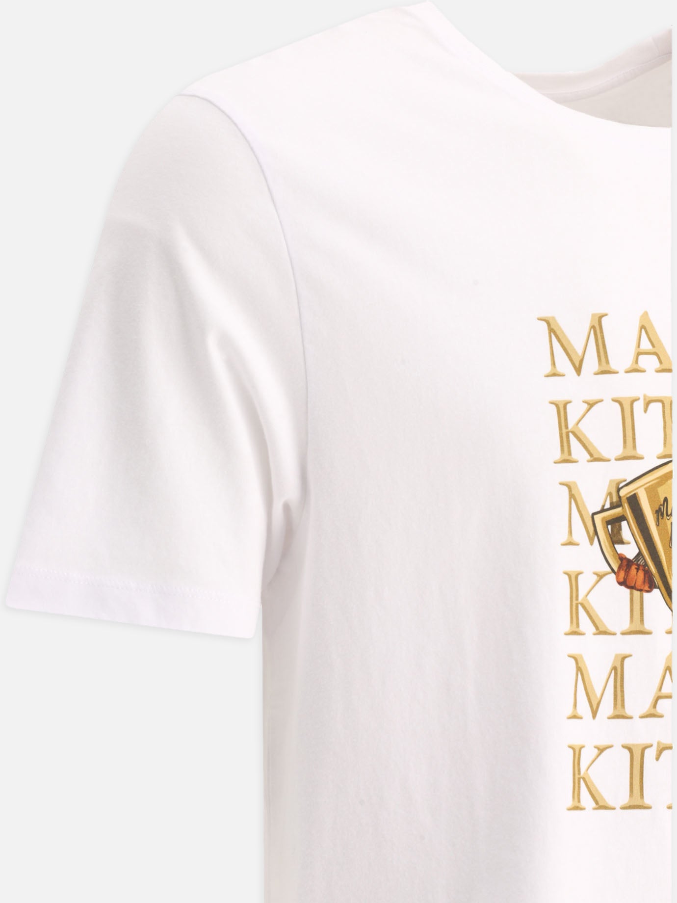 Crewneck t-shirts 100% cotton  White - Maison Kitsuné Men | PDP | VIETTI Online Store | Zoom-Modal_4
