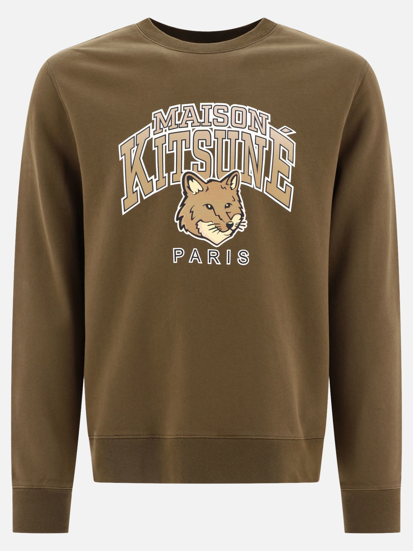 Crewnecks 100% cotone  Green - Maison Kitsuné Men | PDP | VIETTI Online Store | thumbnail