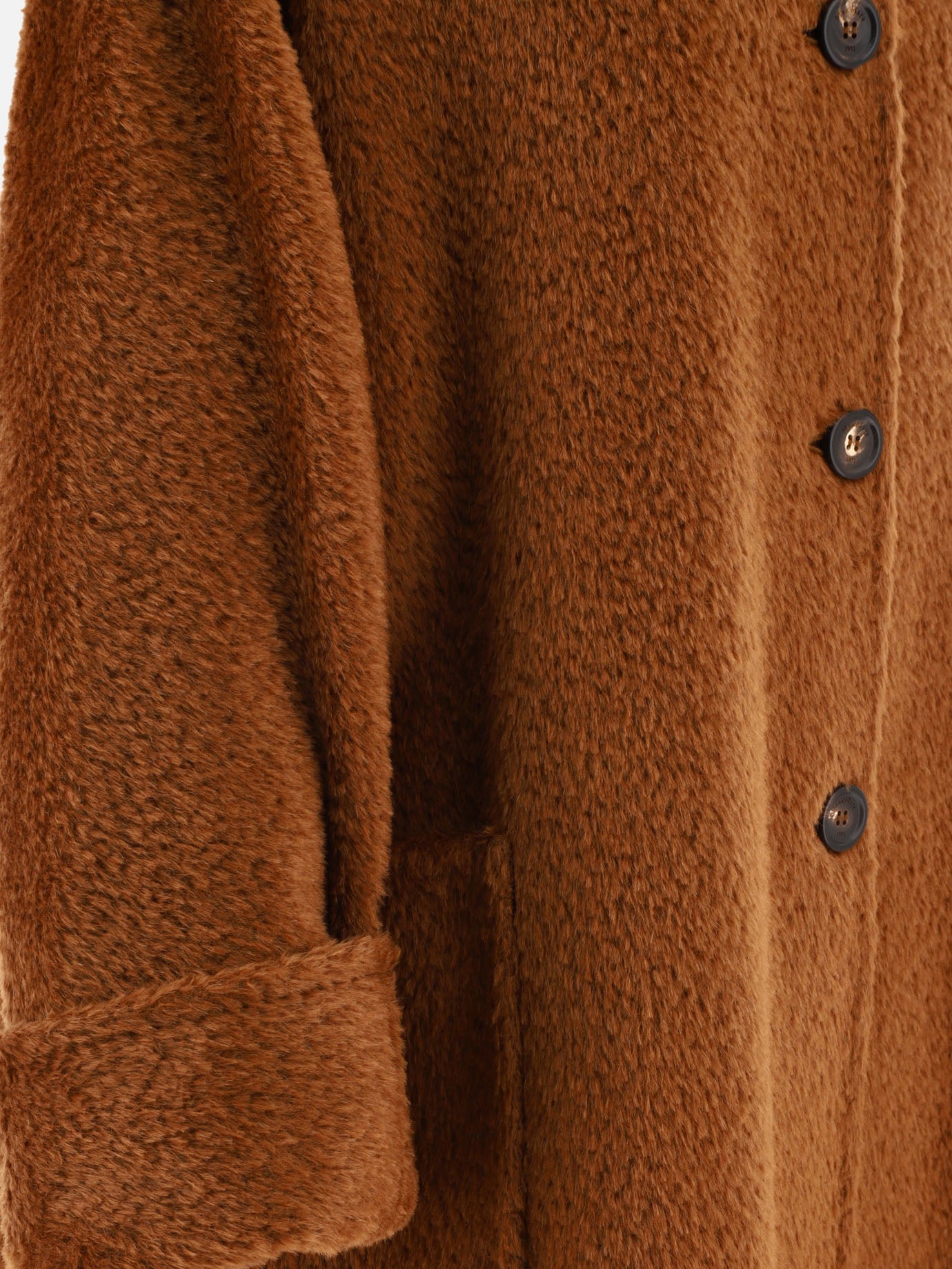 Long coats Solid colour  Brown - Max Mara Women | PDP | VIETTI Online Store | thumbnail_4
