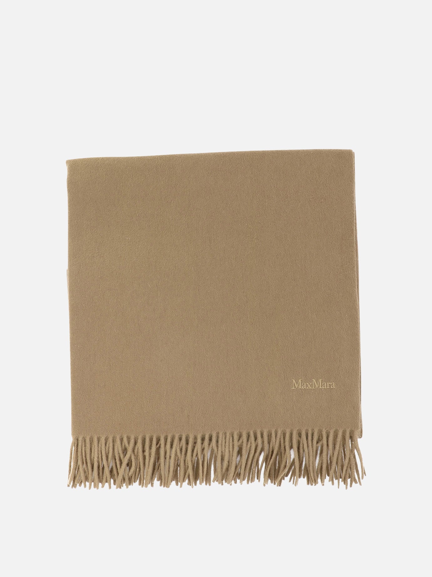 Fringed scarves 100% cashmere  Beige - Max Mara Women | PDP | VIETTI Online Store | Zoom-Modal
