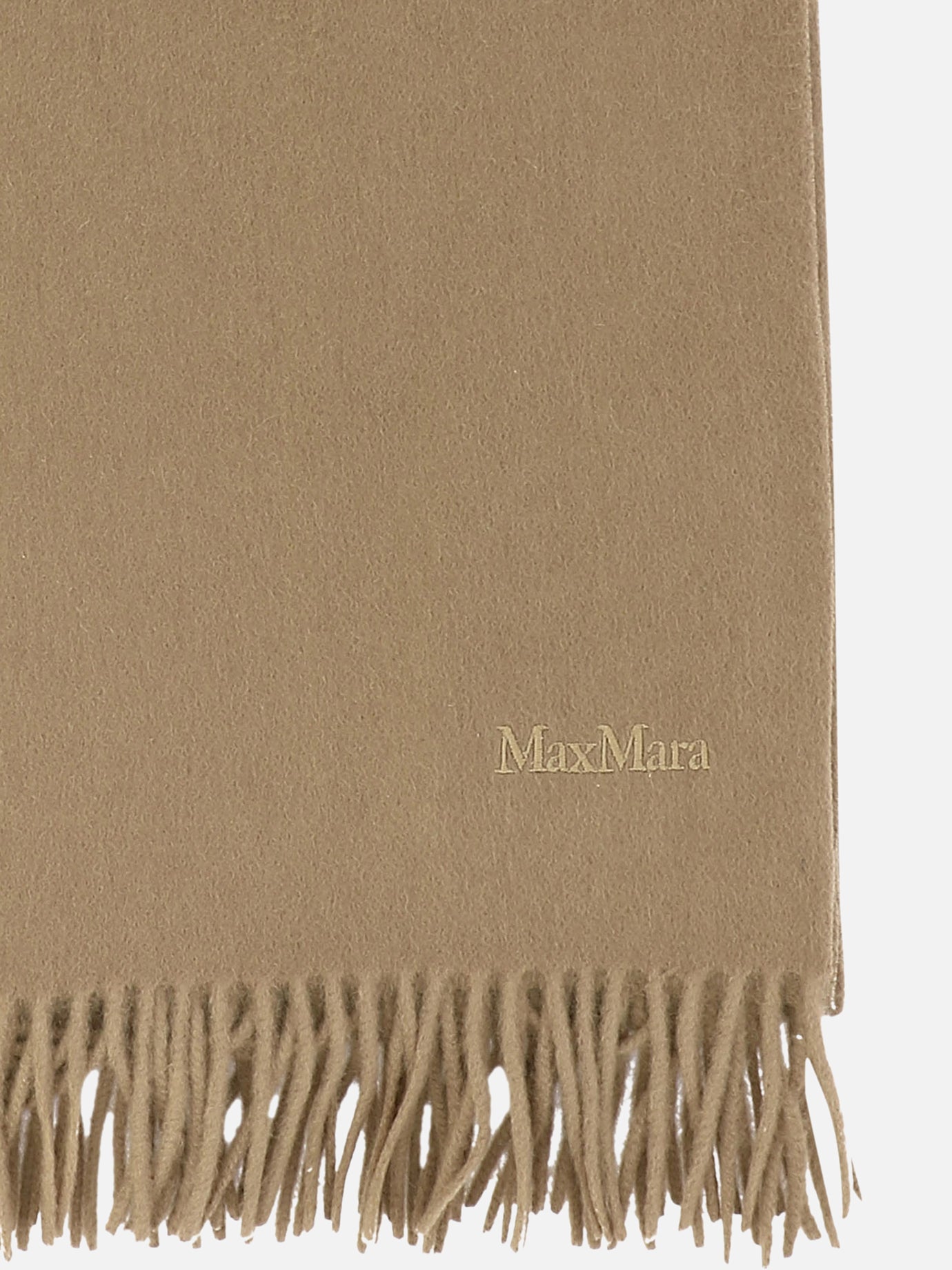 Fringed scarves 100% cashmere  Beige - Max Mara Women | PDP | VIETTI Online Store | Zoom-Modal_2
