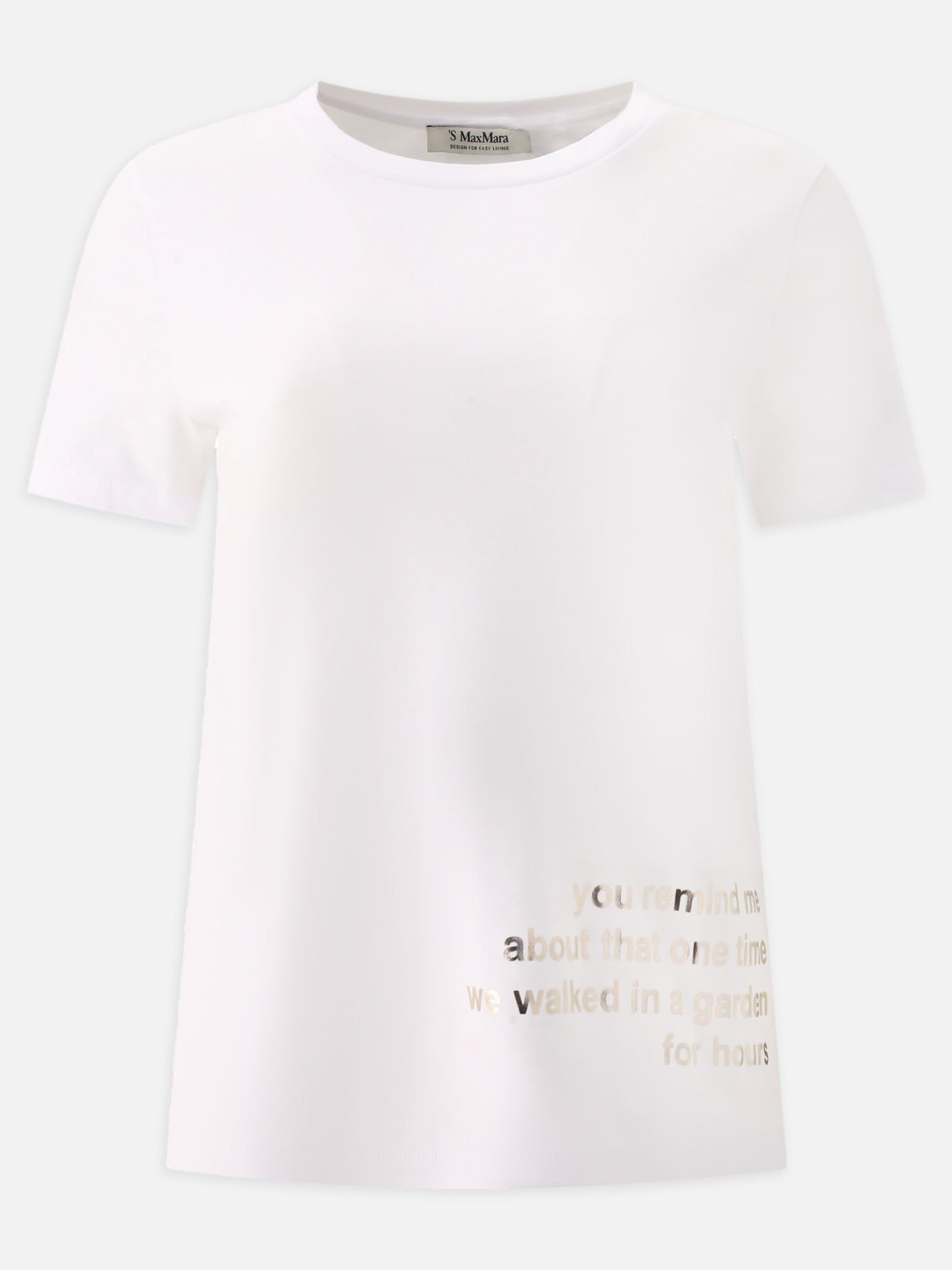 Crewneck t-shirts 100% cotone  White - Max Mara S Women | PDP | VIETTI Online Store | thumbnail