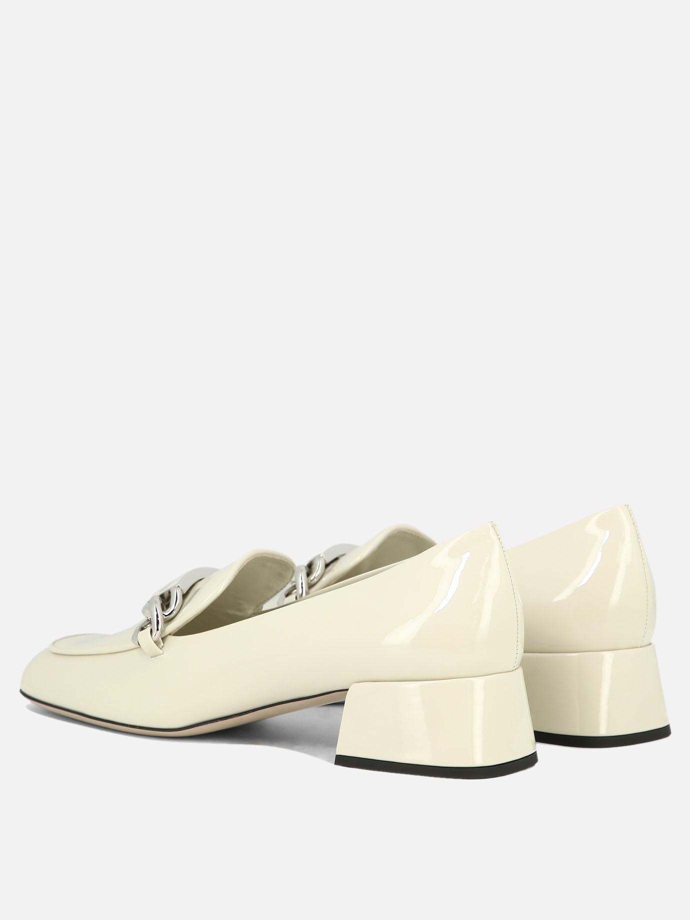 Loafers 100% pelle verniciata - 100% cuoio  White - Miu Miu Women | PDP | VIETTI Online Store | Zoom-Modal_4

