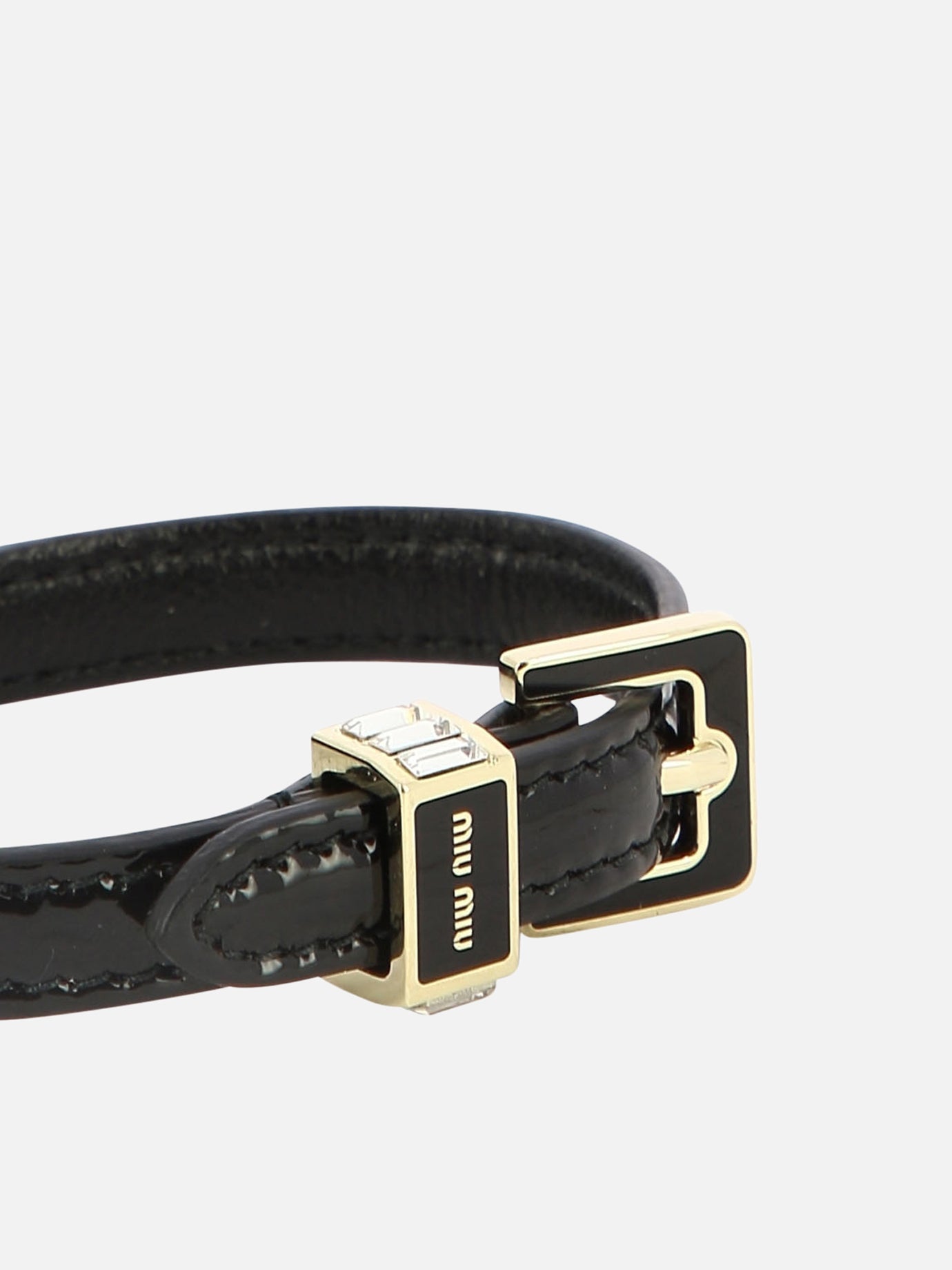 Bracelets & Anklets 100% patent leather  Black - Miu Miu Women | PDP | VIETTI Online Store | Zoom-Modal_2

