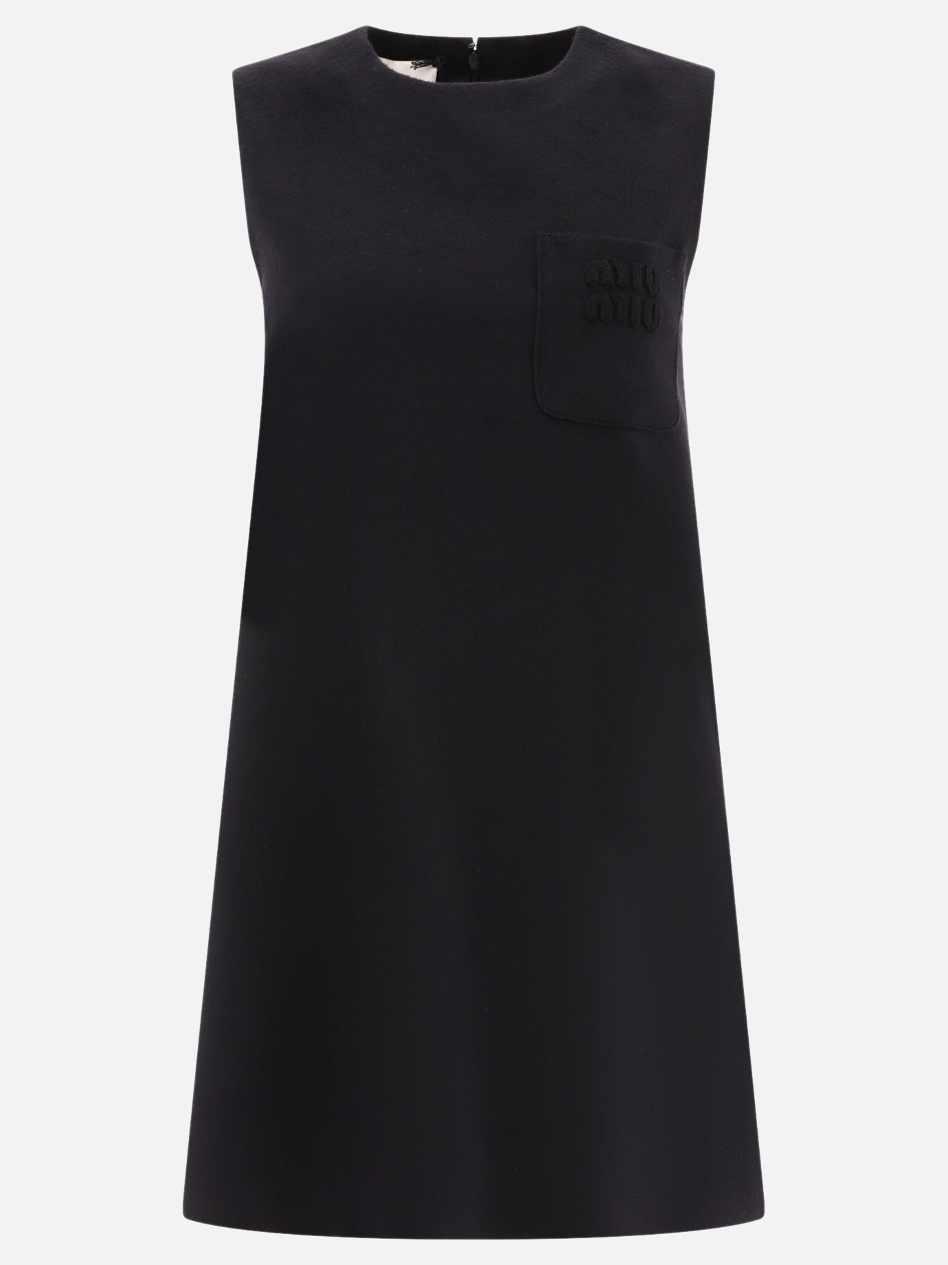 Mini dresses 90% lana vergine 10% cashmere  Black - Miu Miu Women | PDP | VIETTI Online Store | Zoom-Modal
