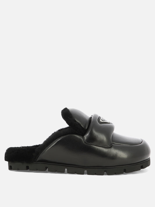 Slippers 100% pelle di agnello - 100% gomma  Black - Prada Women | PLP | VIETTI Online Store 

