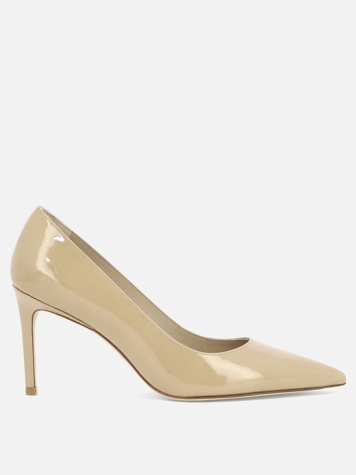 Pumps 100% pelle verniciata - 100% cuoio  Beige - Stuart Weitzman Women | PDP | VIETTI Online Store | Zoom-Modal
