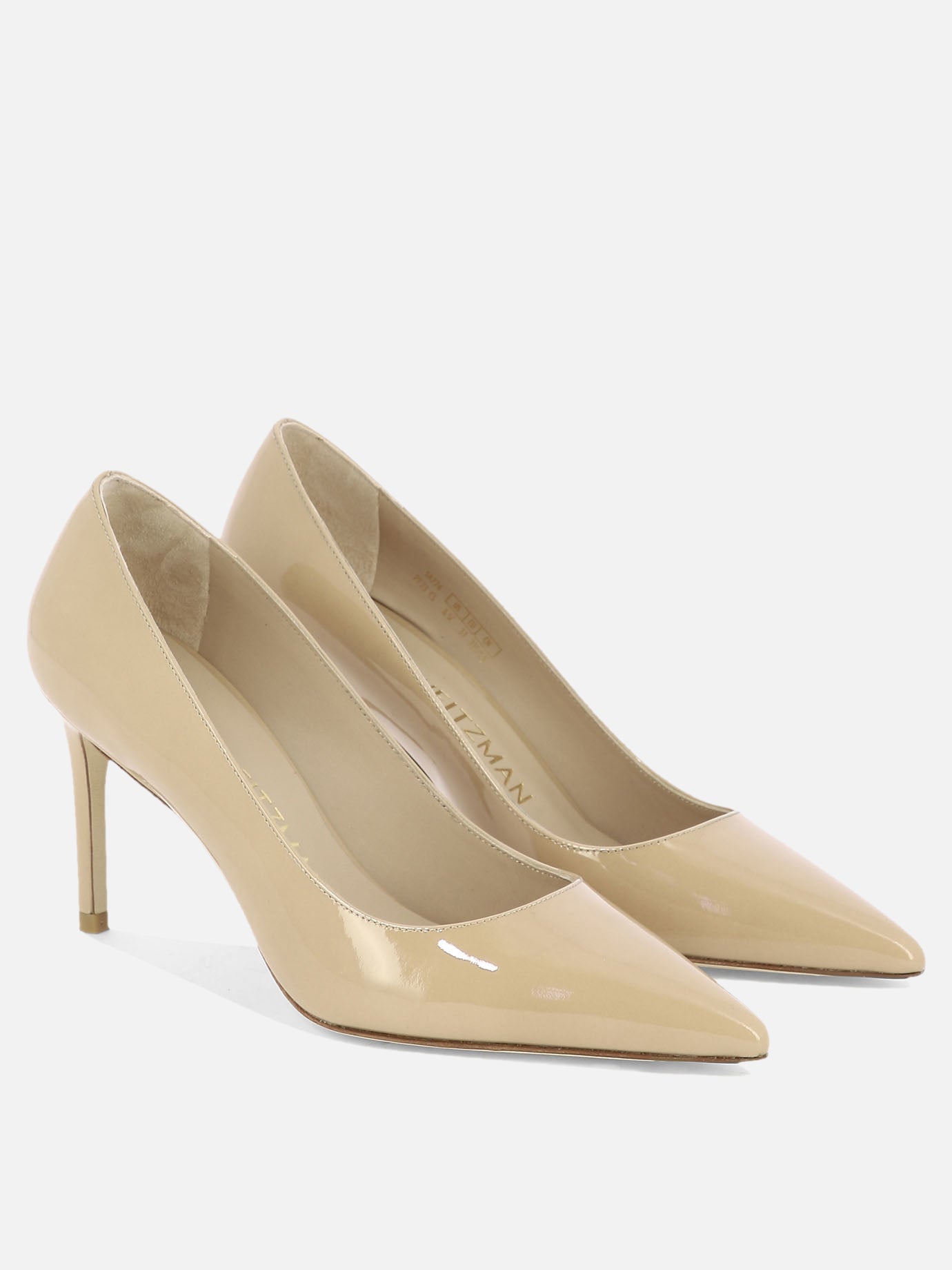 Pumps 100% pelle verniciata - 100% cuoio  Beige - Stuart Weitzman Women | PDP | VIETTI Online Store | thumbnail_2