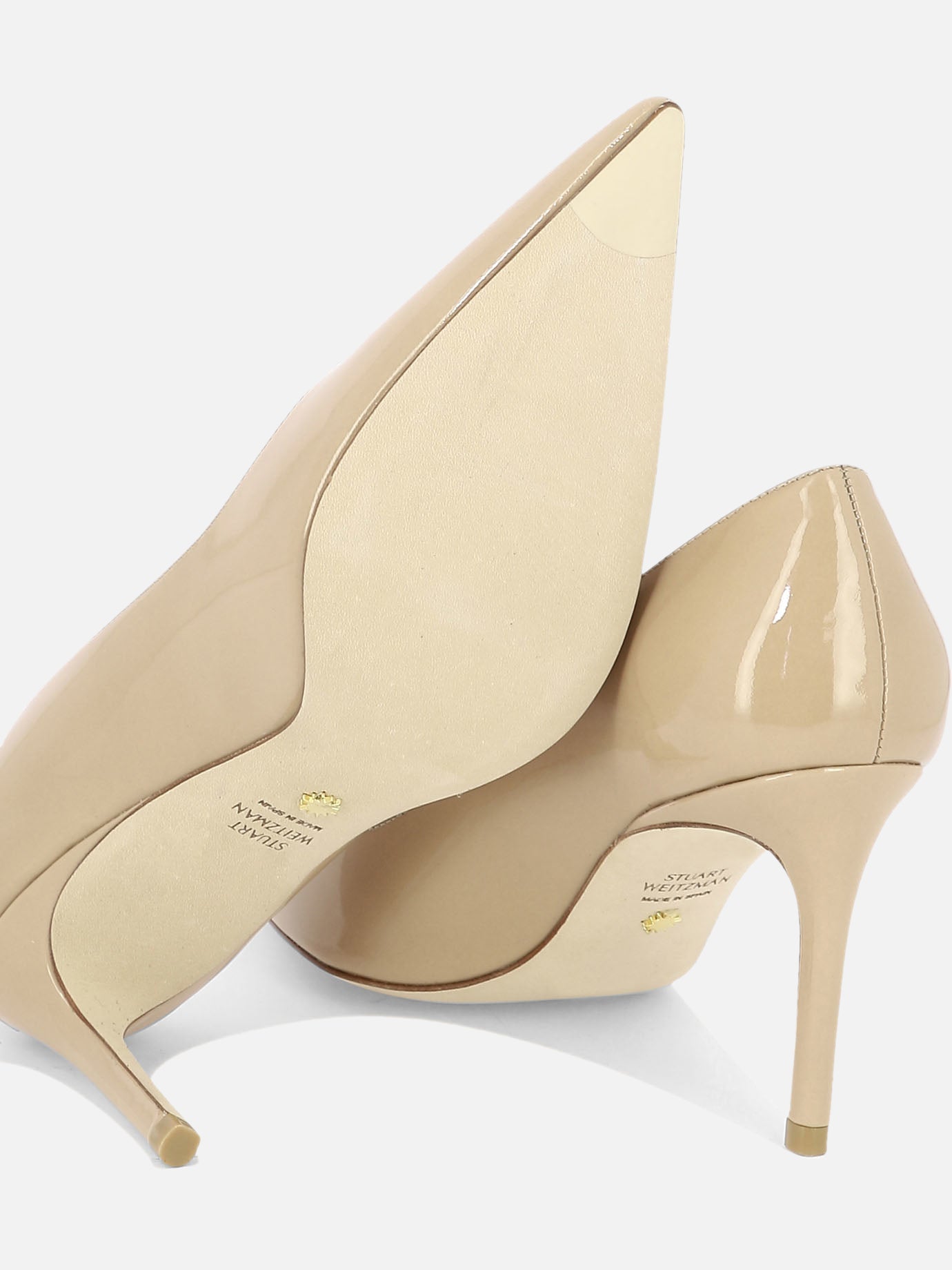 Pumps 100% pelle verniciata - 100% cuoio  Beige - Stuart Weitzman Women | PDP | VIETTI Online Store | thumbnail_5