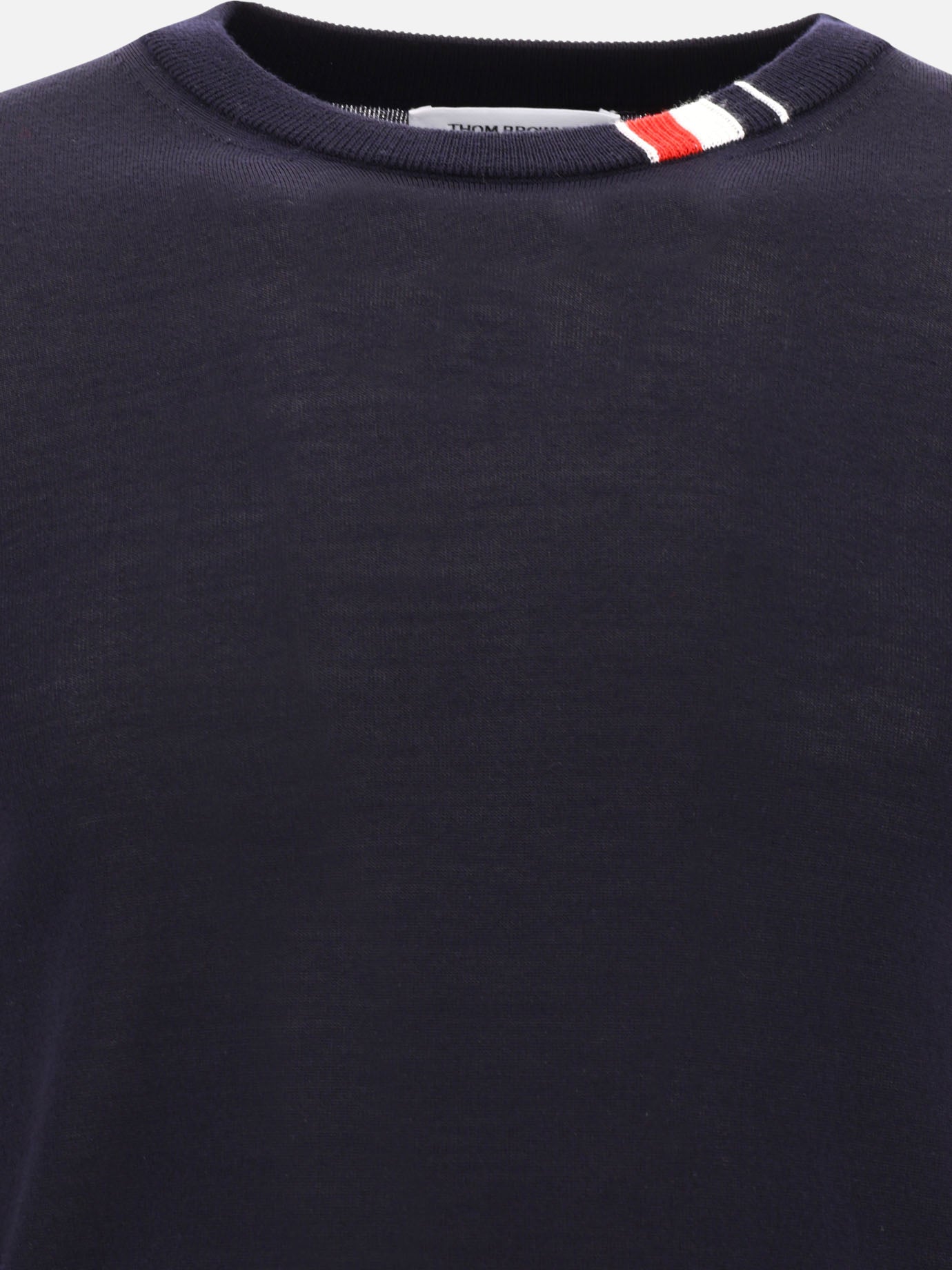 Crewneck sweaters 99% lana vergine 1% poliammide  Blue - Thom Browne Men | PDP | VIETTI Online Store | Zoom-Modal_3

