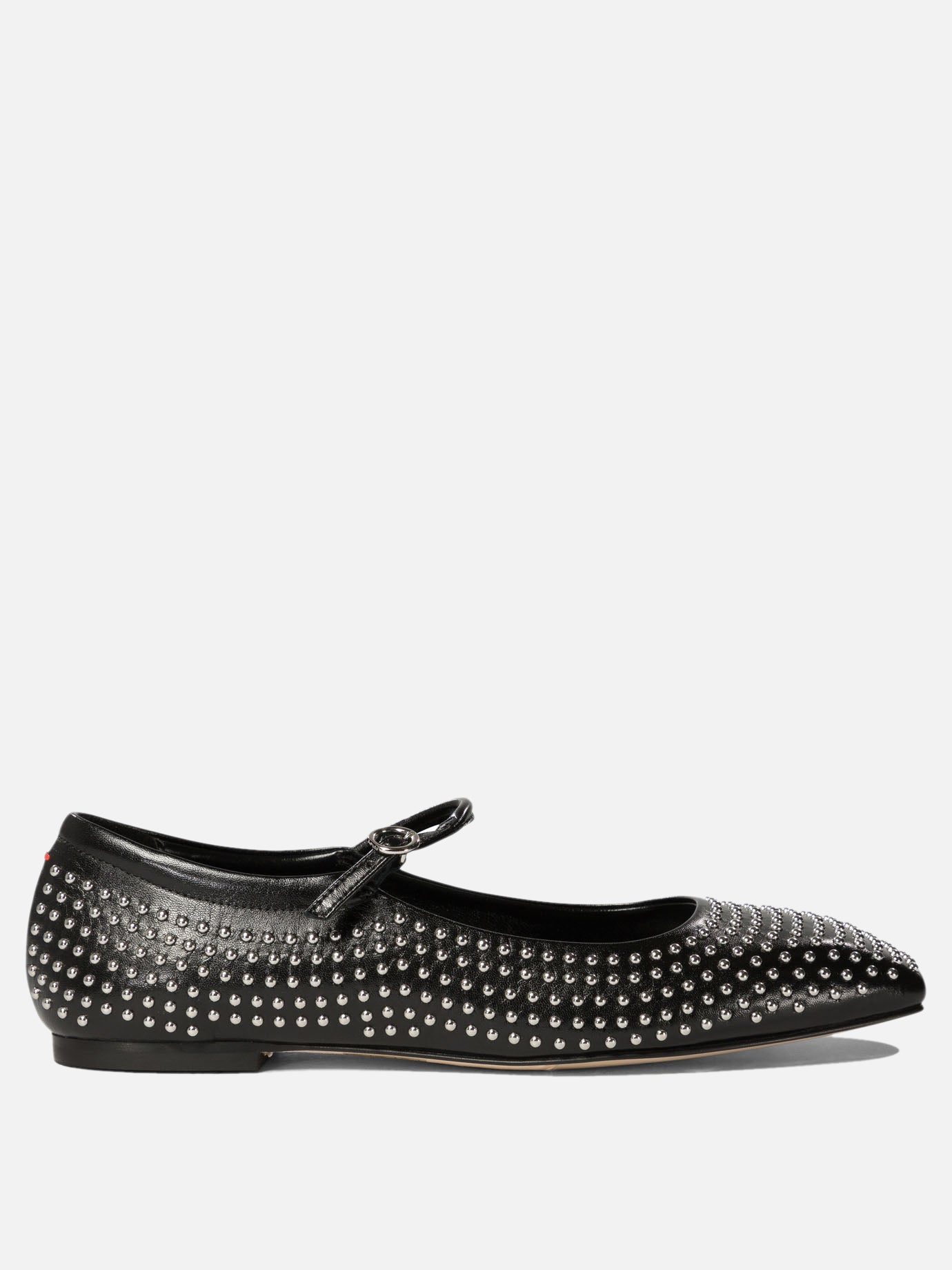 Aeyde "Uma" mini studded ballet flats Black