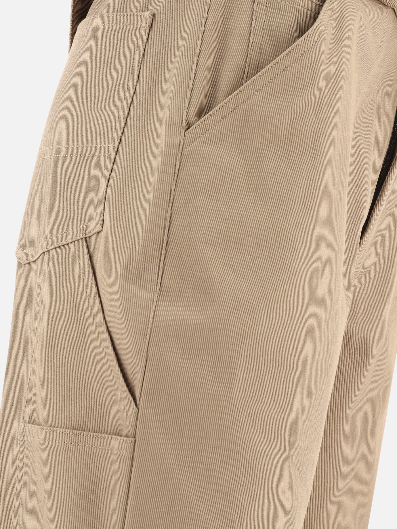 Cargo trousers with knit band