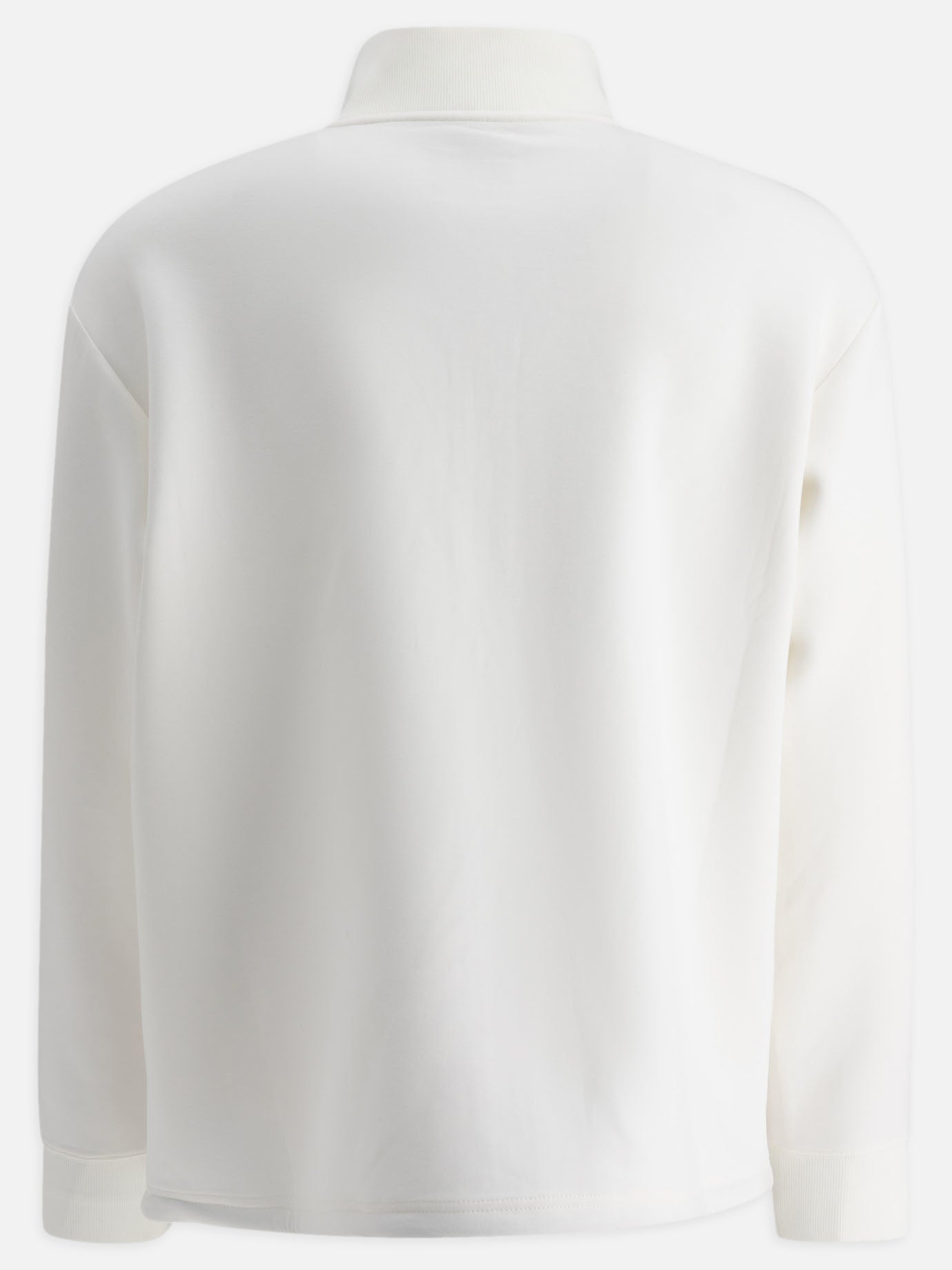 and Wander "Airly" zippered sweater White