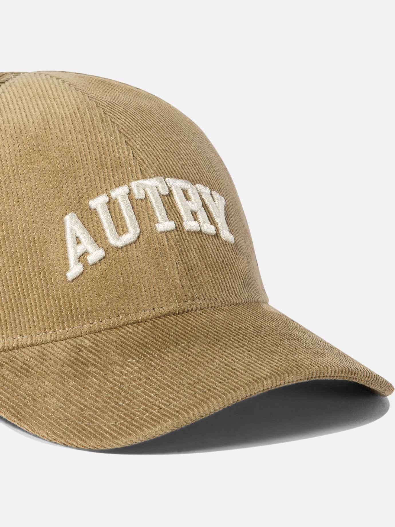 Autry Corduroy baseball cap with embroidery Beige