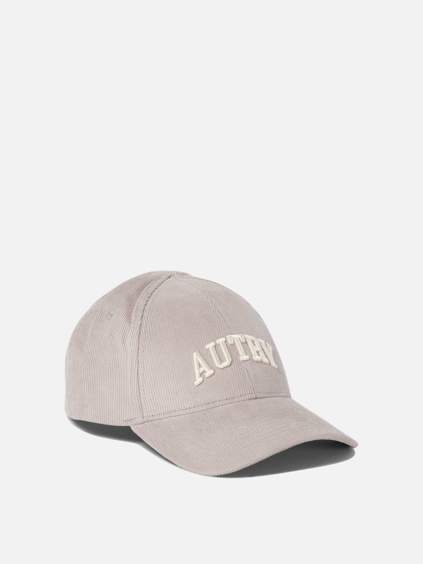 Autry Corduroy baseball cap with embroidery Grey