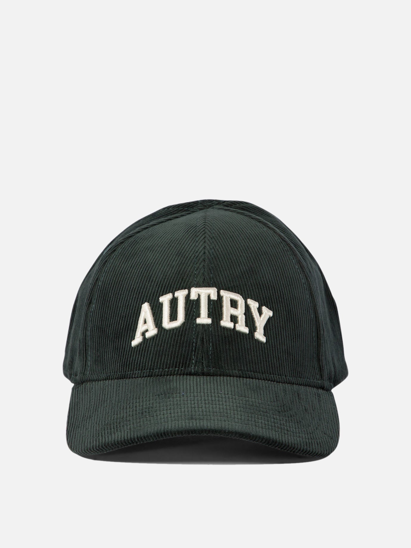 Autry Corduroy baseball cap with embroidery Green