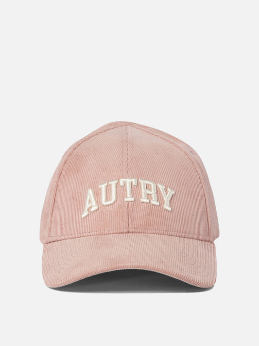 Autry Corduroy baseball cap with embroidery Pink