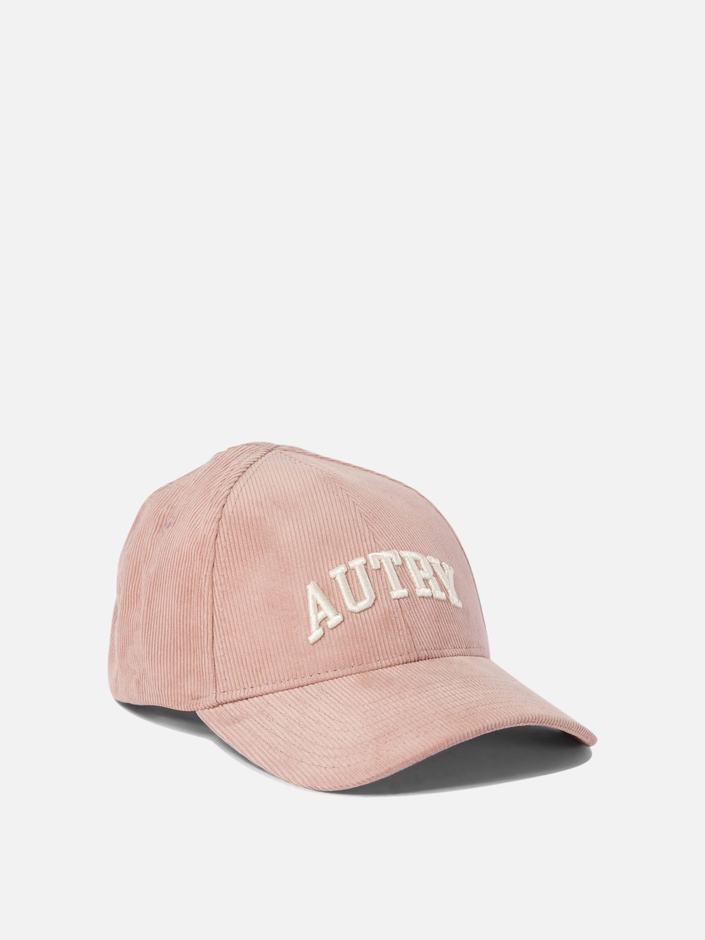 Autry Corduroy baseball cap with embroidery Pink