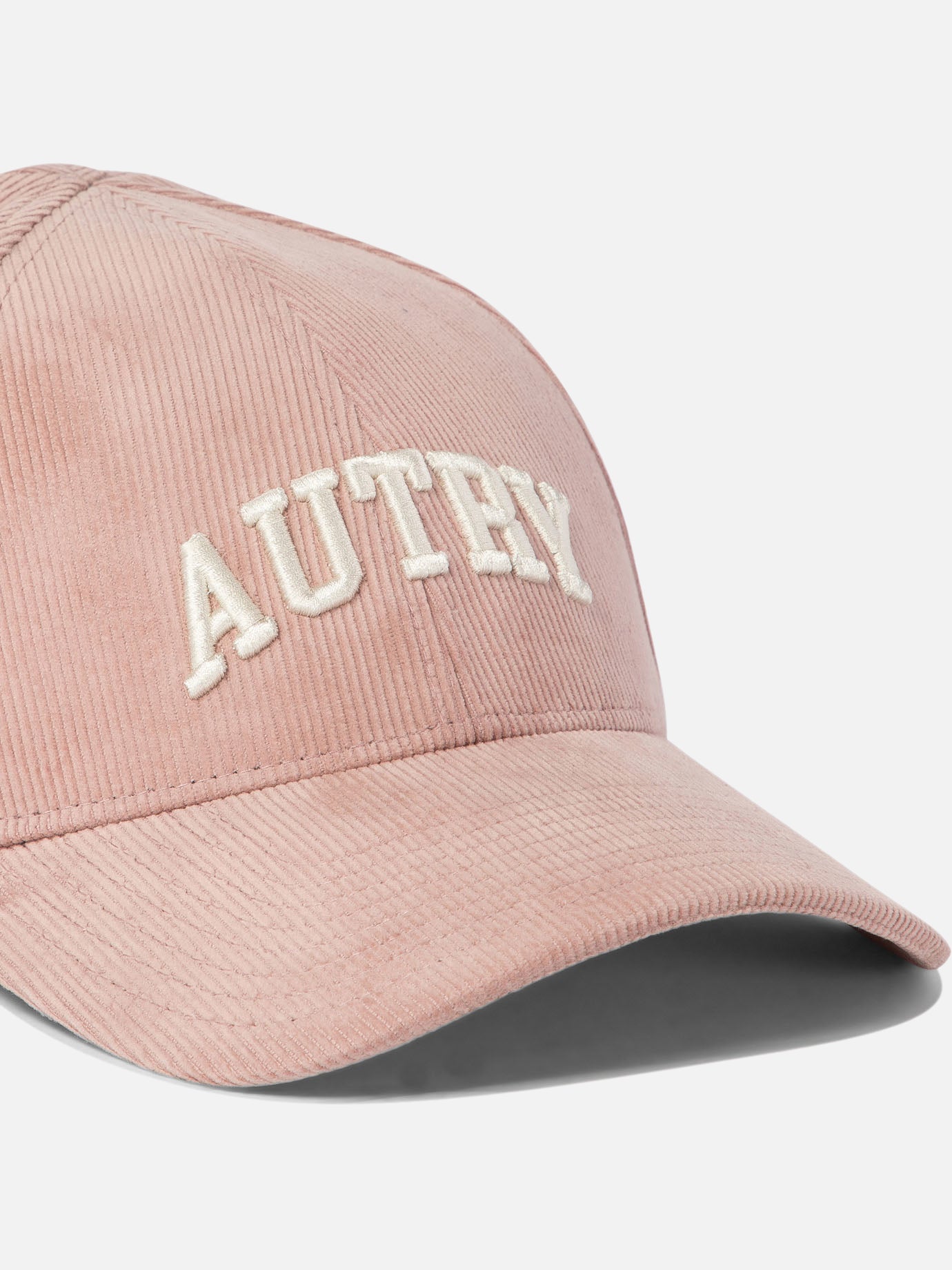 Autry Corduroy baseball cap with embroidery Pink