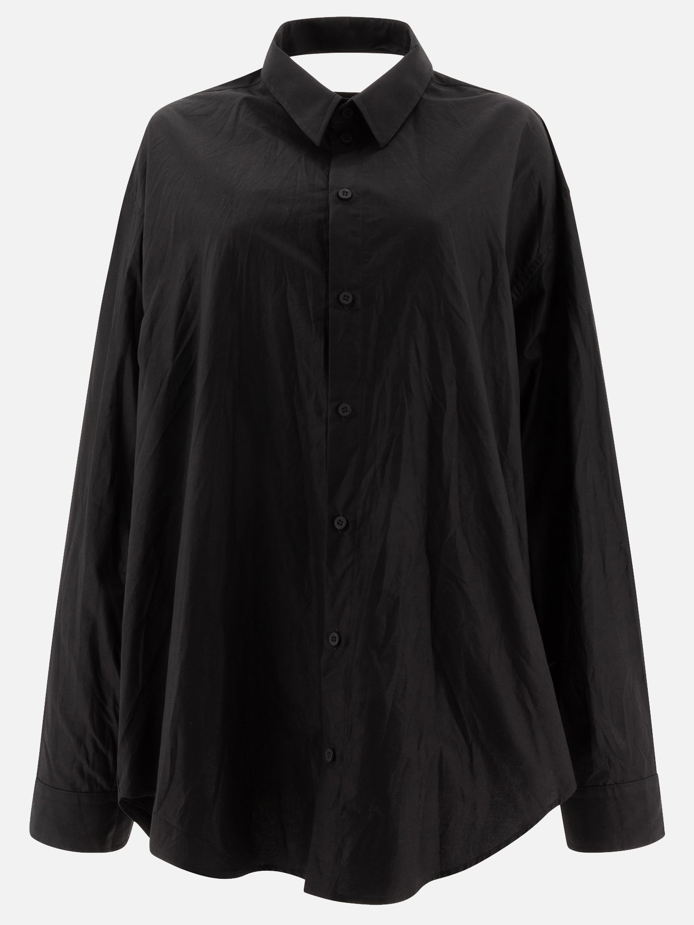 Balenciaga "Suspended" shirt-effect dress Black