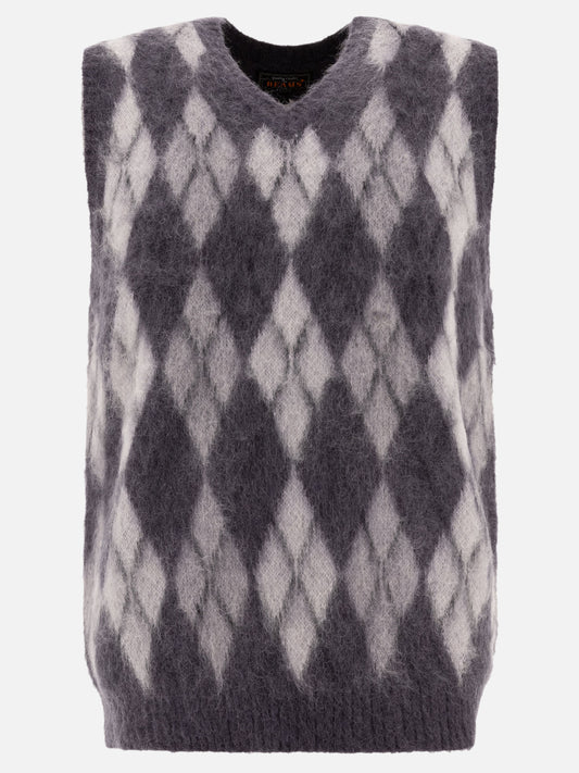 Vests Argyle  Grey - Beams Plus Men | PLP | VIETTI Online Store 
