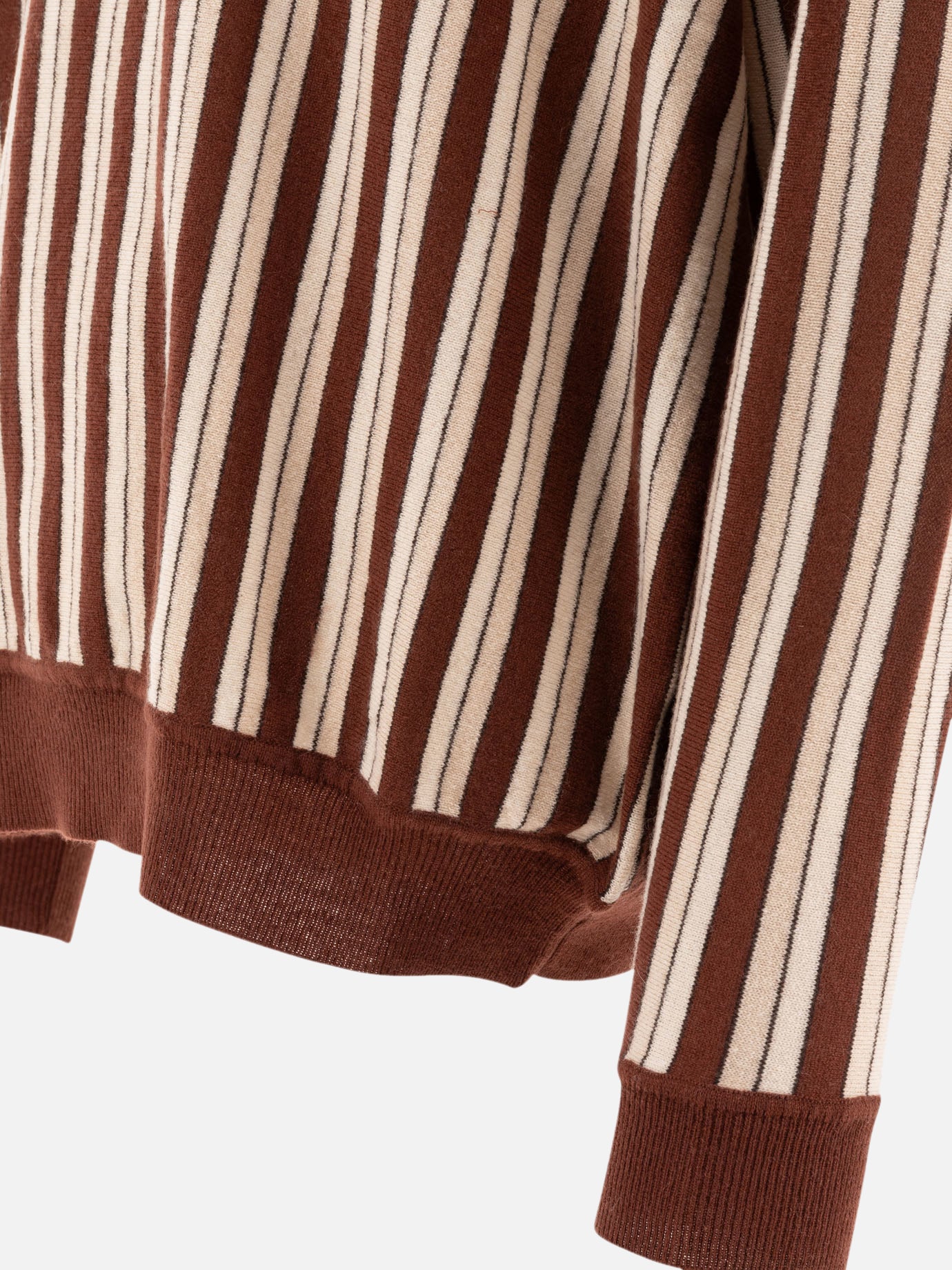 Bode "Hogan Stripe" polo shirt Brown