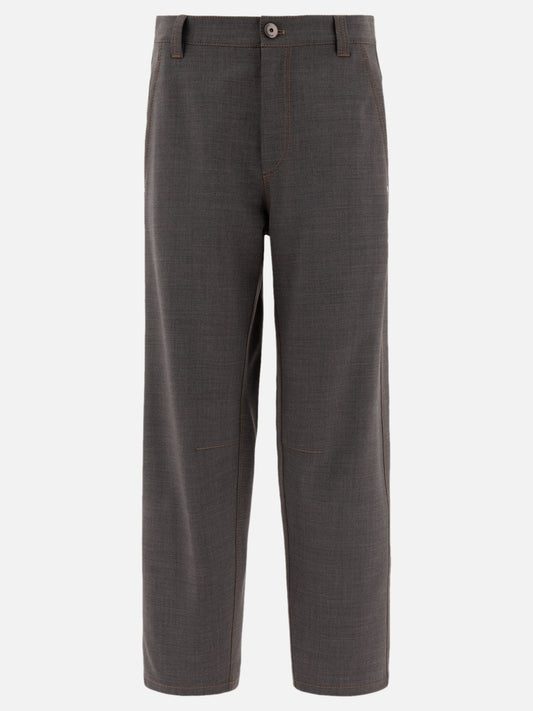 Brunello Cucinelli "Soft Curved" wool trousers Grey