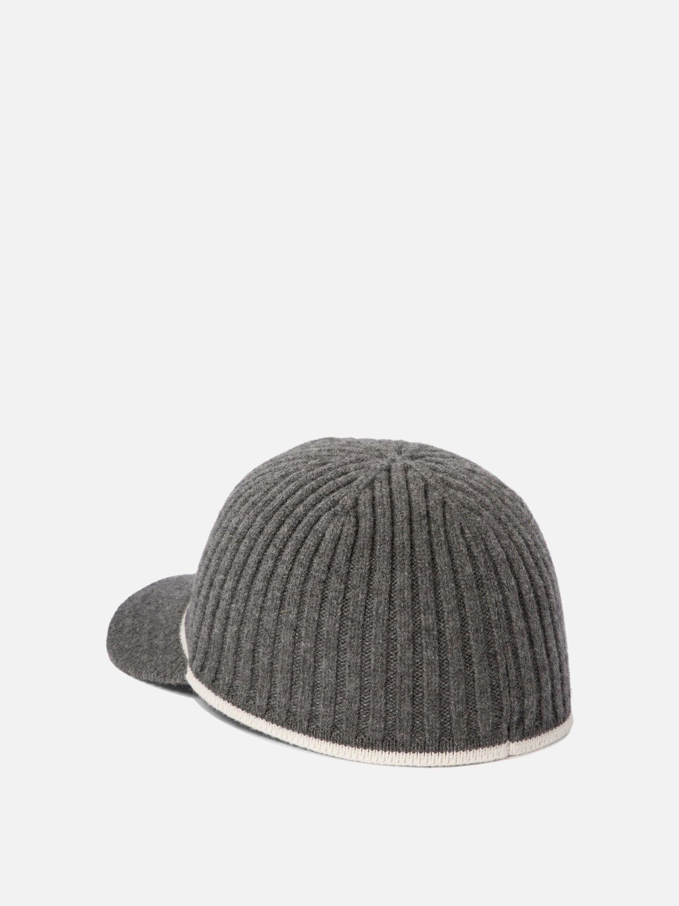 Brunello Cucinelli Ribbed wool cap Grey