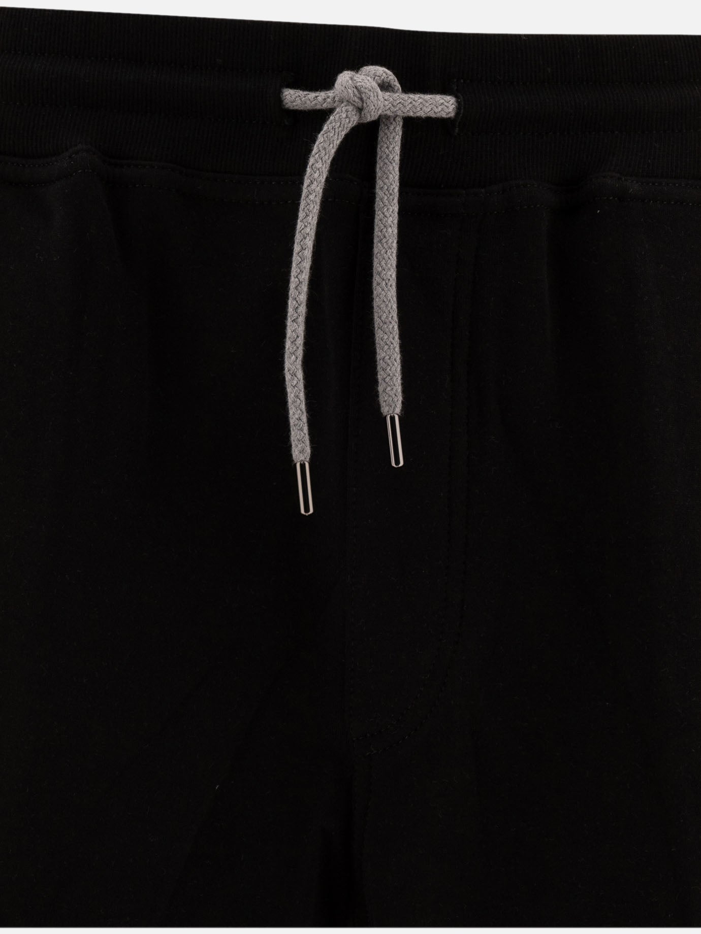 Cotton, cashmere and silk French terry double cloth Bermuda shorts