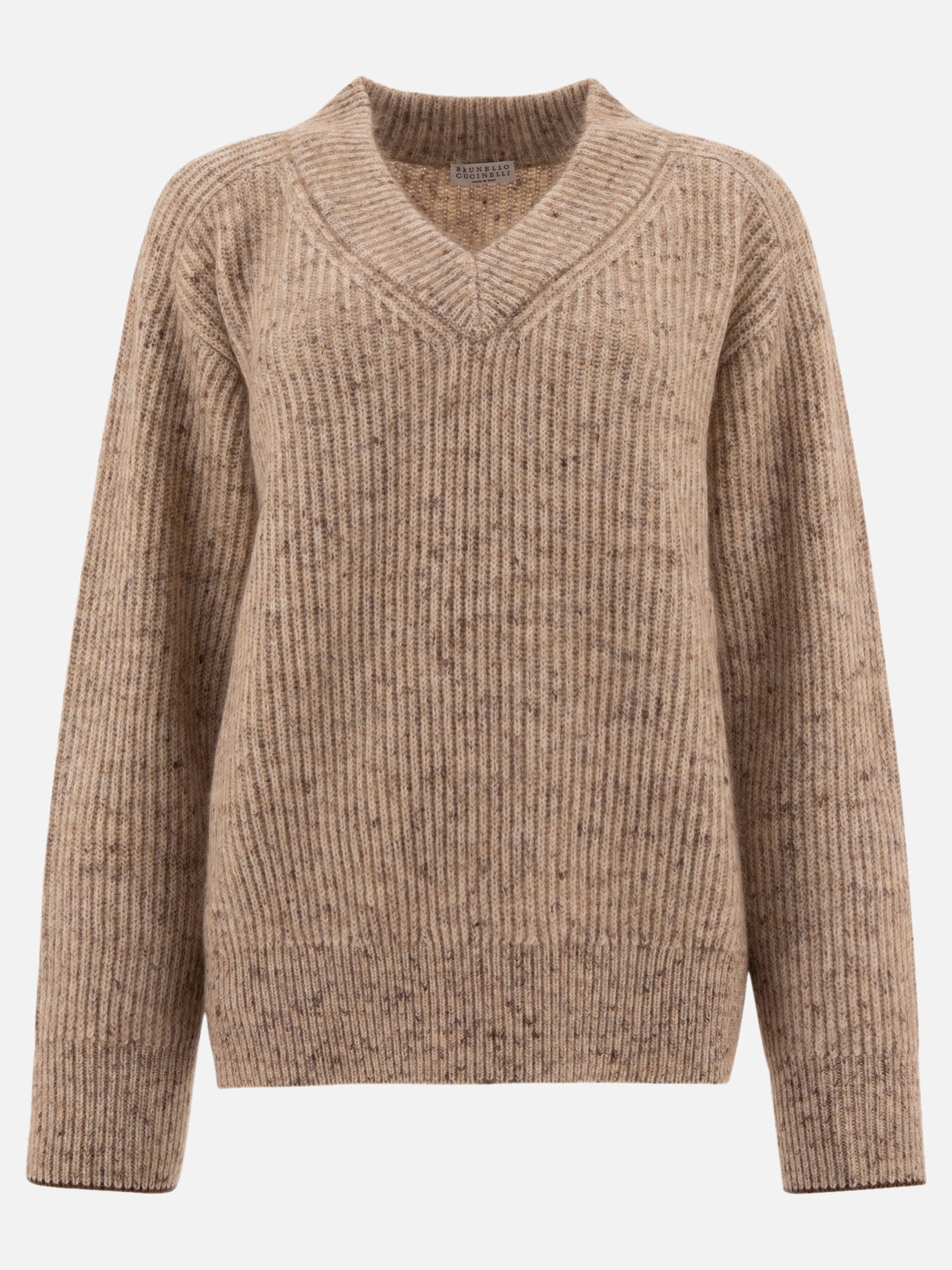 English rib sweater with monili